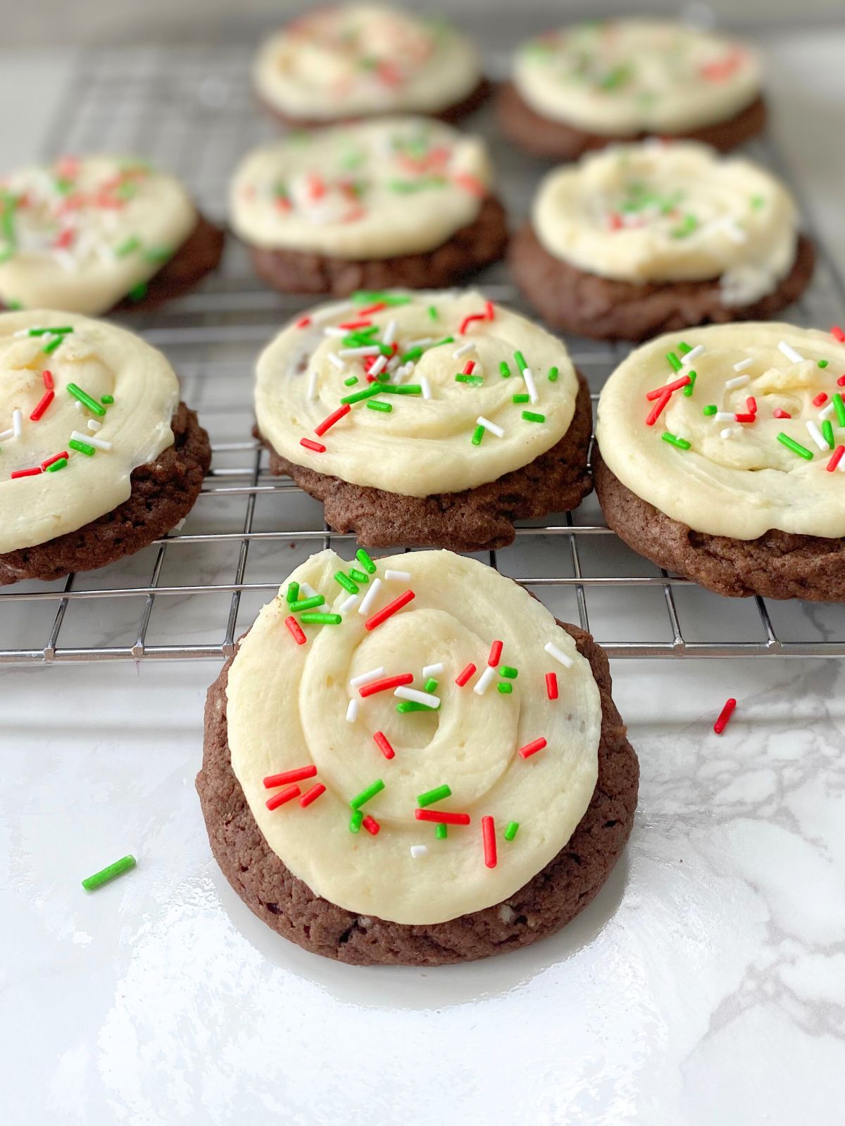 Christmas cake mix cookies