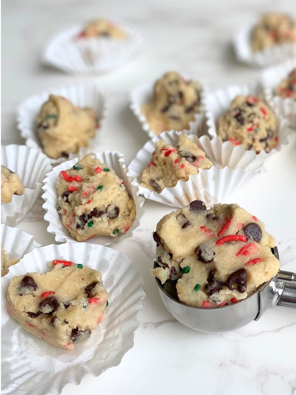 Christmas edible cookie dough