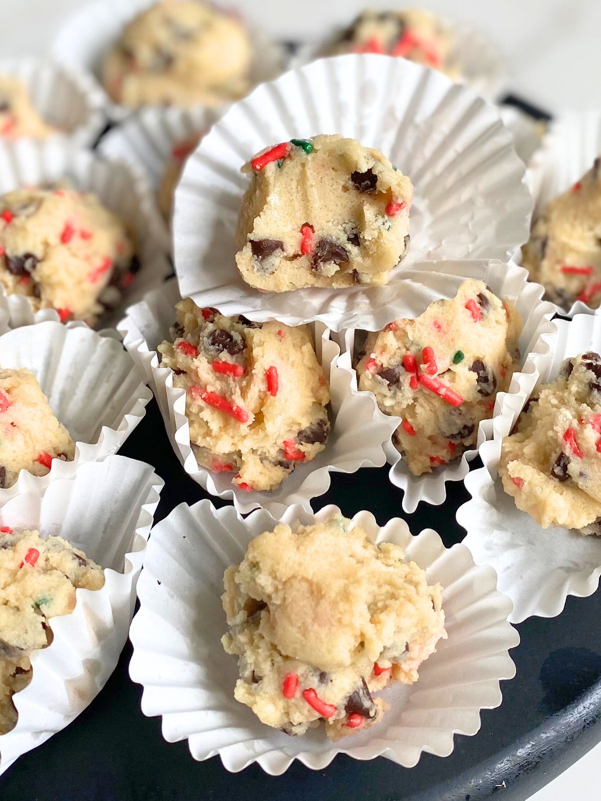 Christmas edible cookie dough