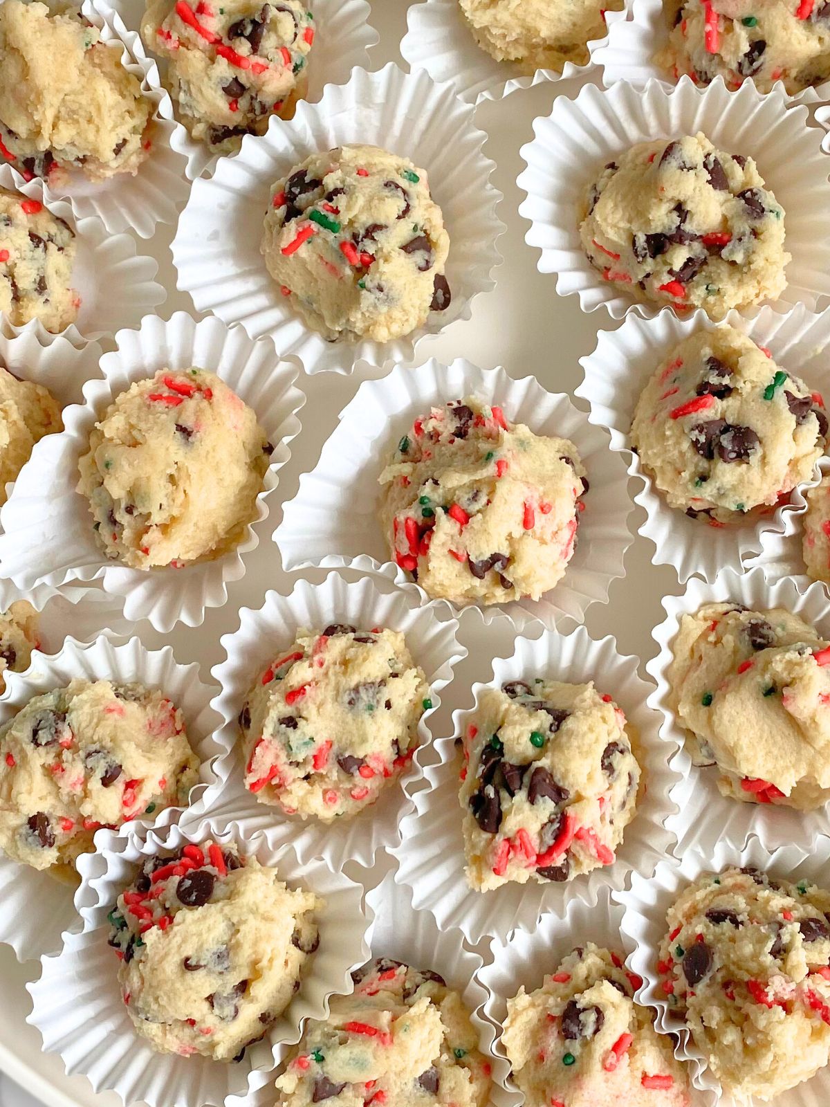 Christmas edible cookie dough