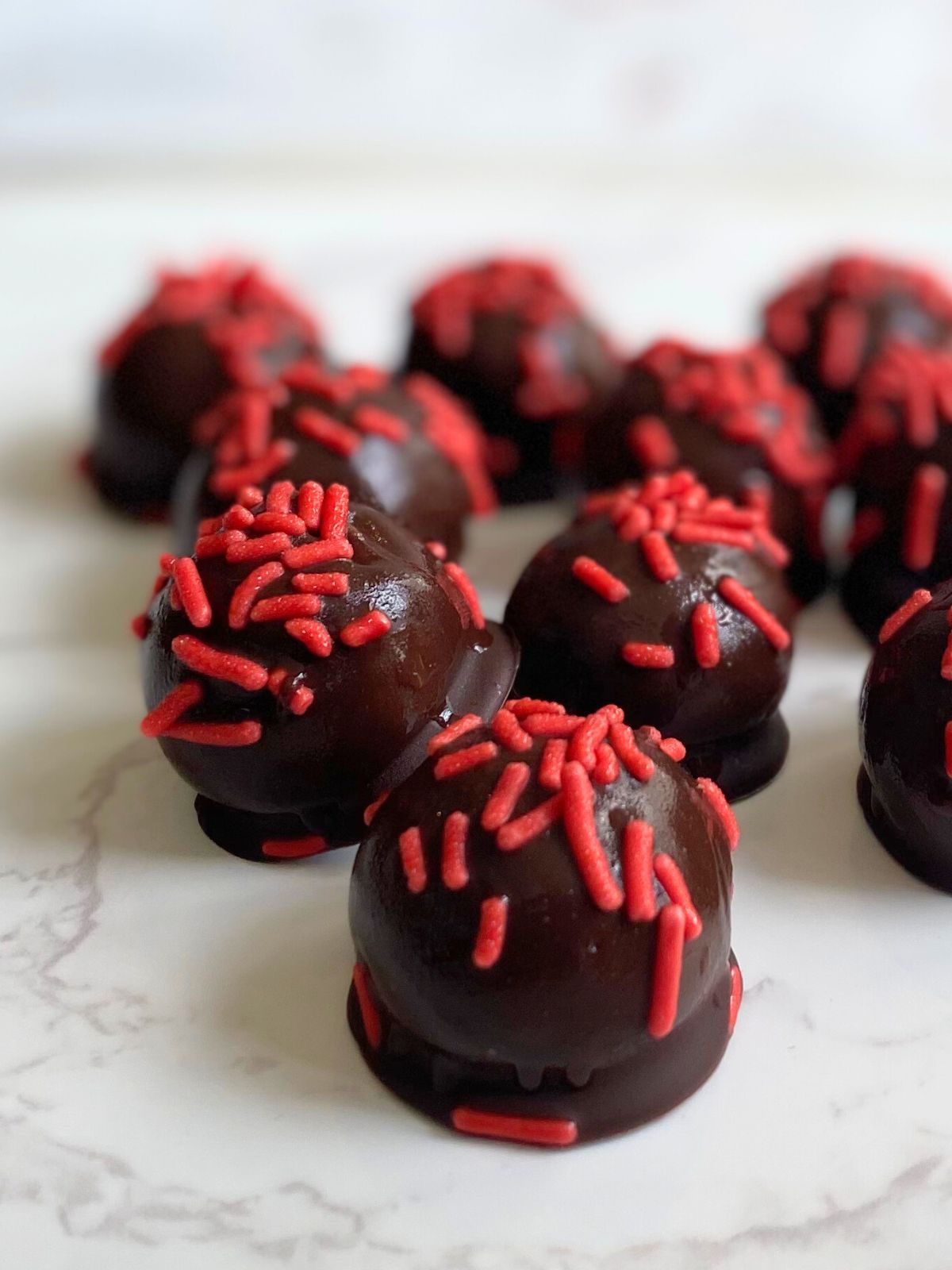 Christmas peanut butter balls