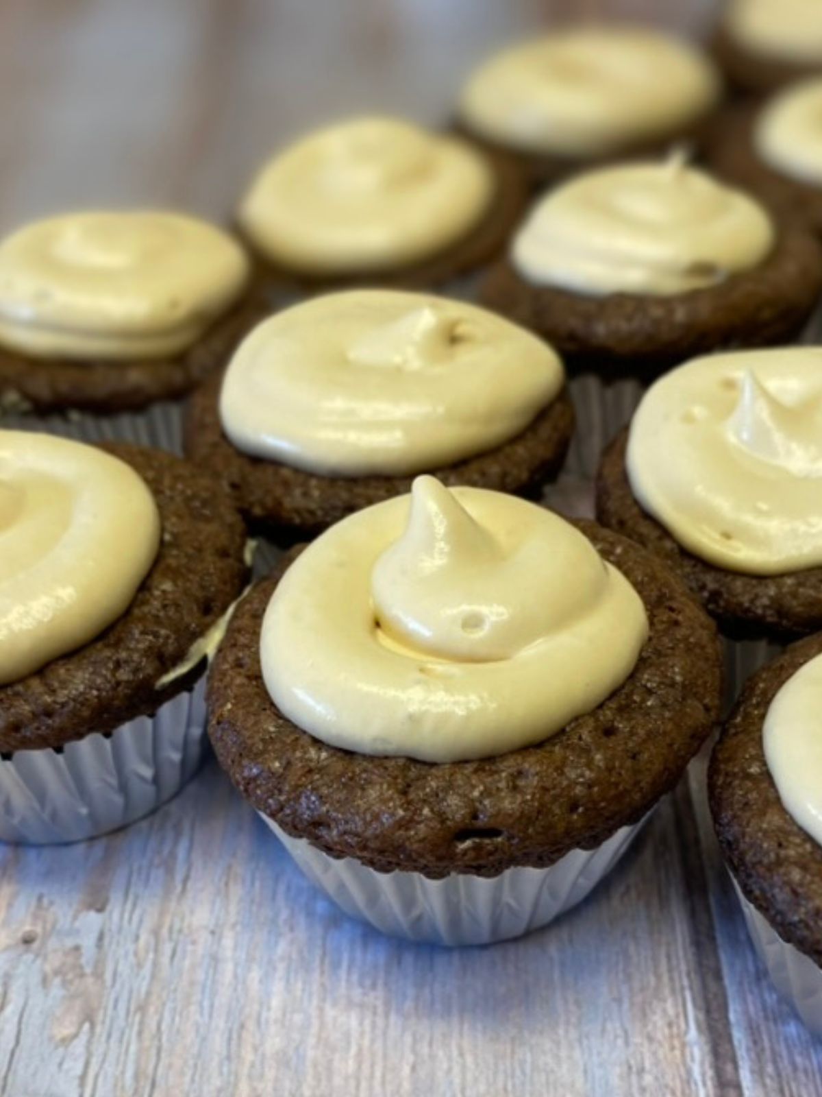 brownies with salted caramel ganache