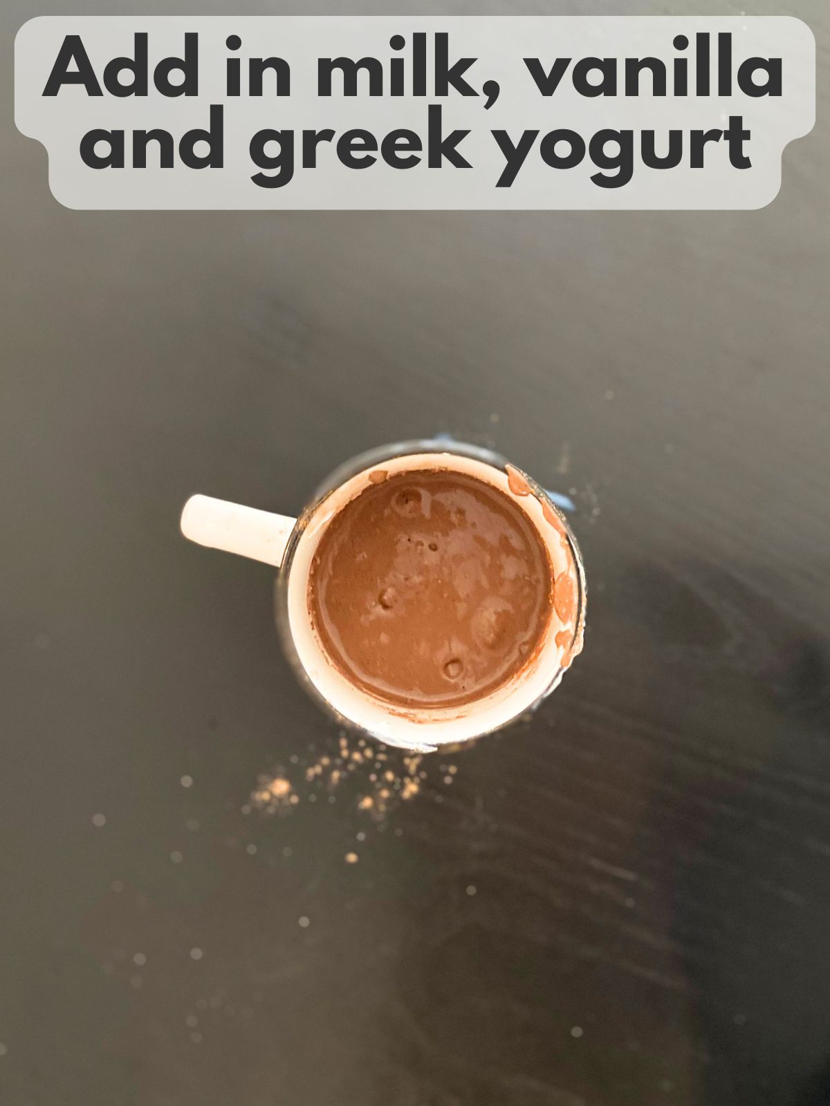 wet ingredients mixed with dry ingredients