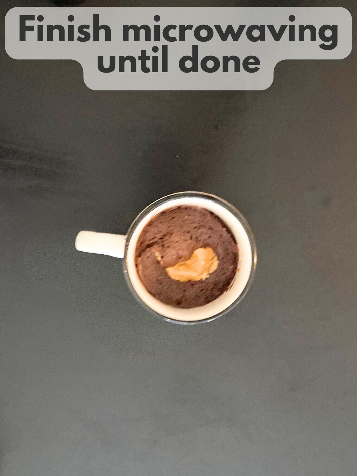 finished buckeye protein mug cake
