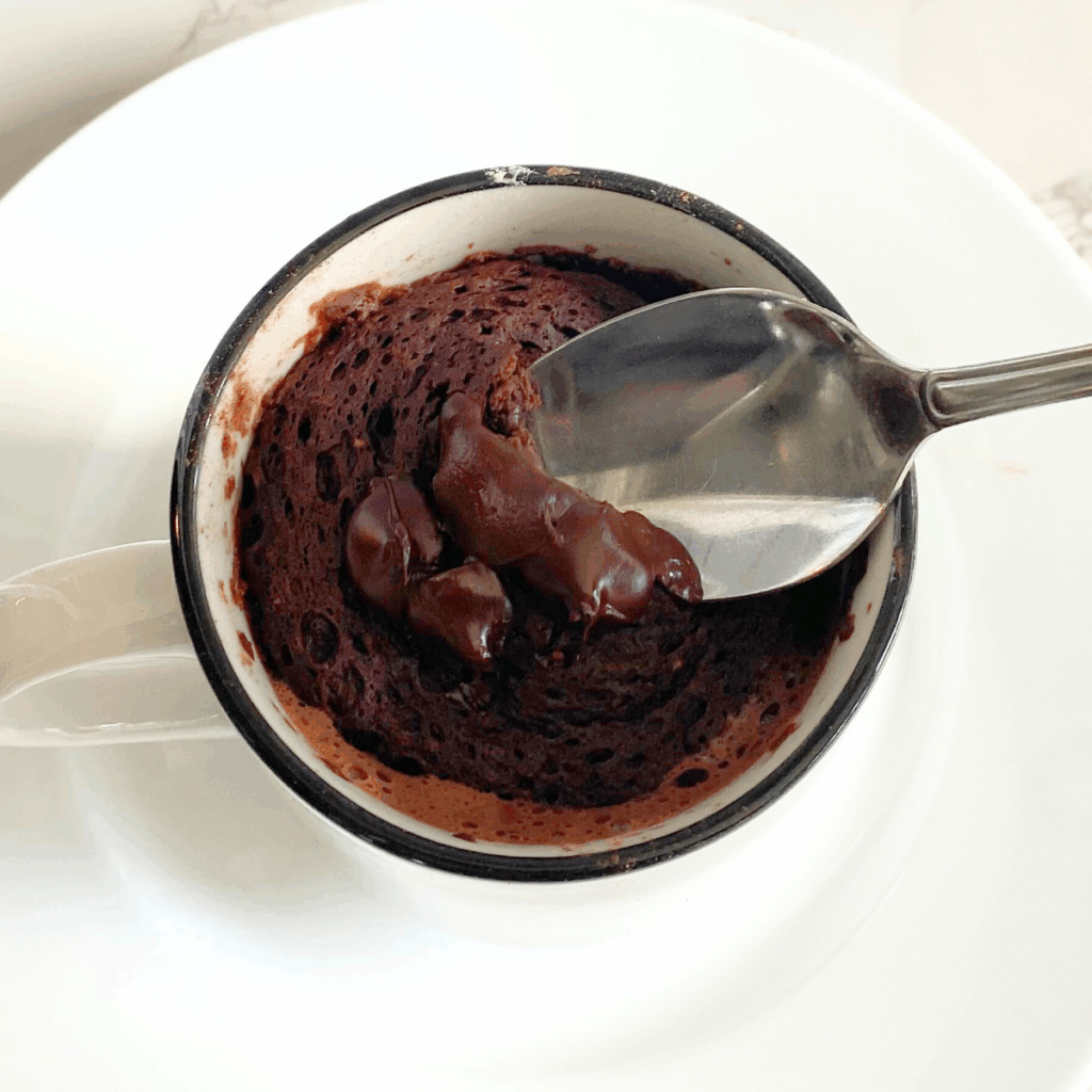 chocolate lava protein mug cake