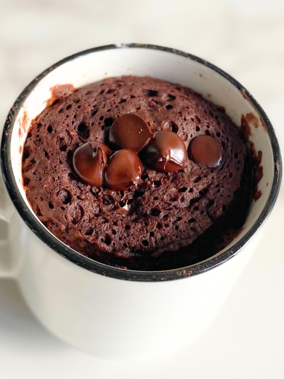 chocolate lava protein mug cake