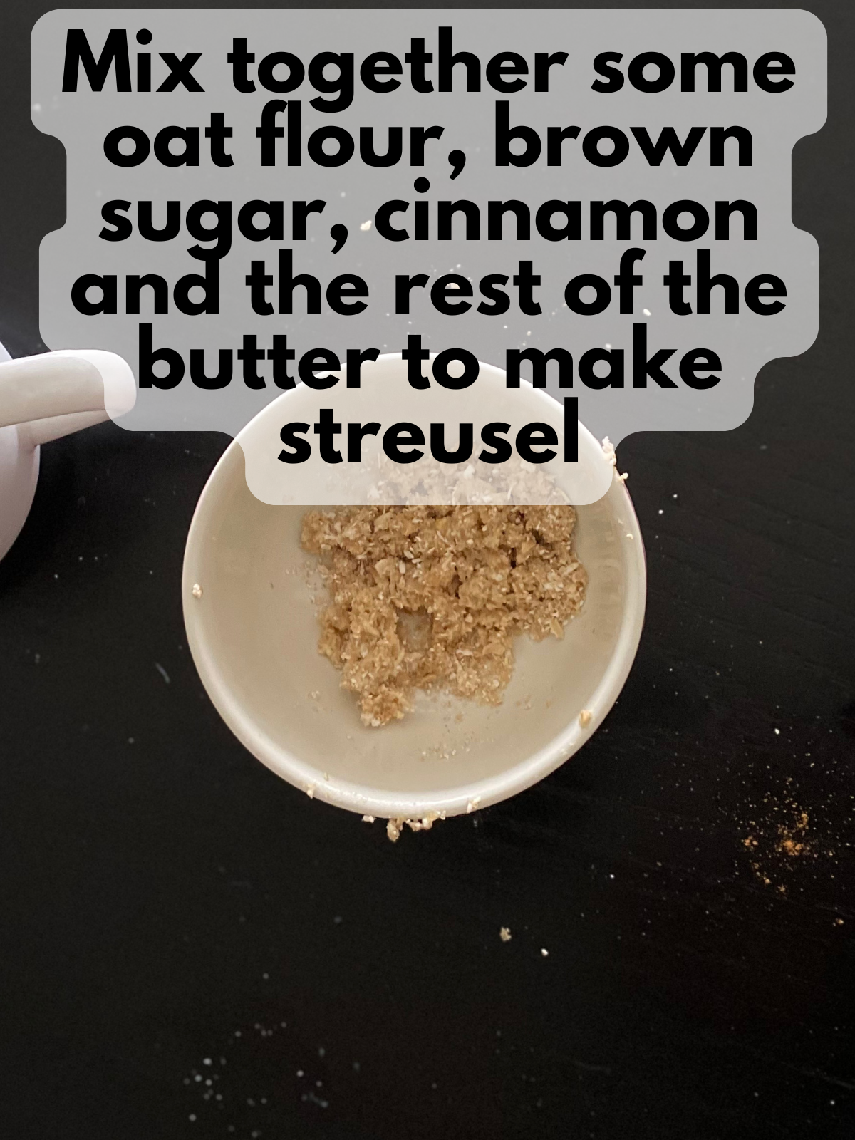 streusel in a bowl