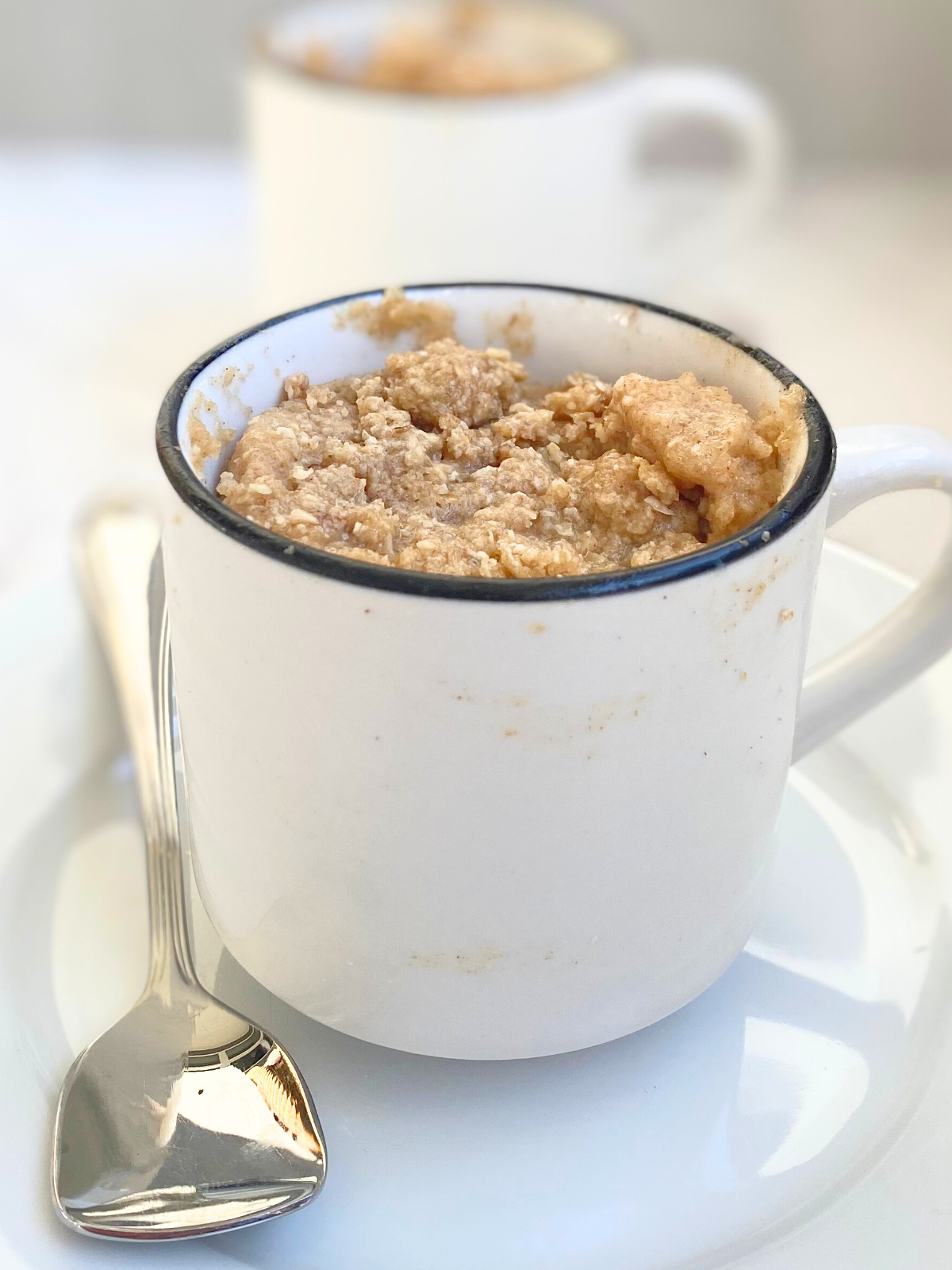coffee cake protein mug cake