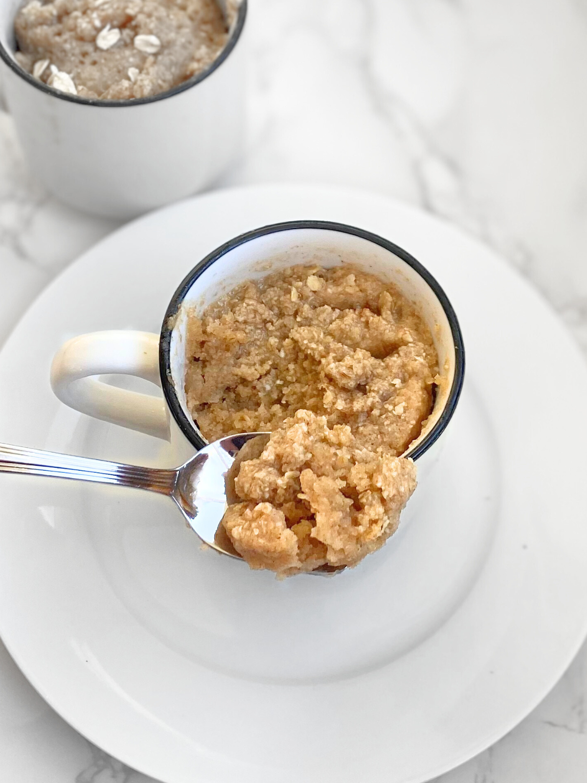 coffee cake protein mug cake