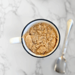 coffee cake protein mug cake