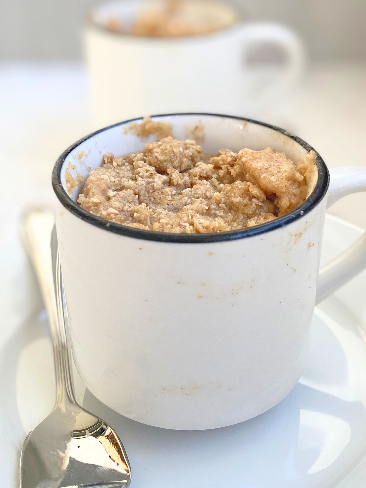 coffee cake protein mug cake