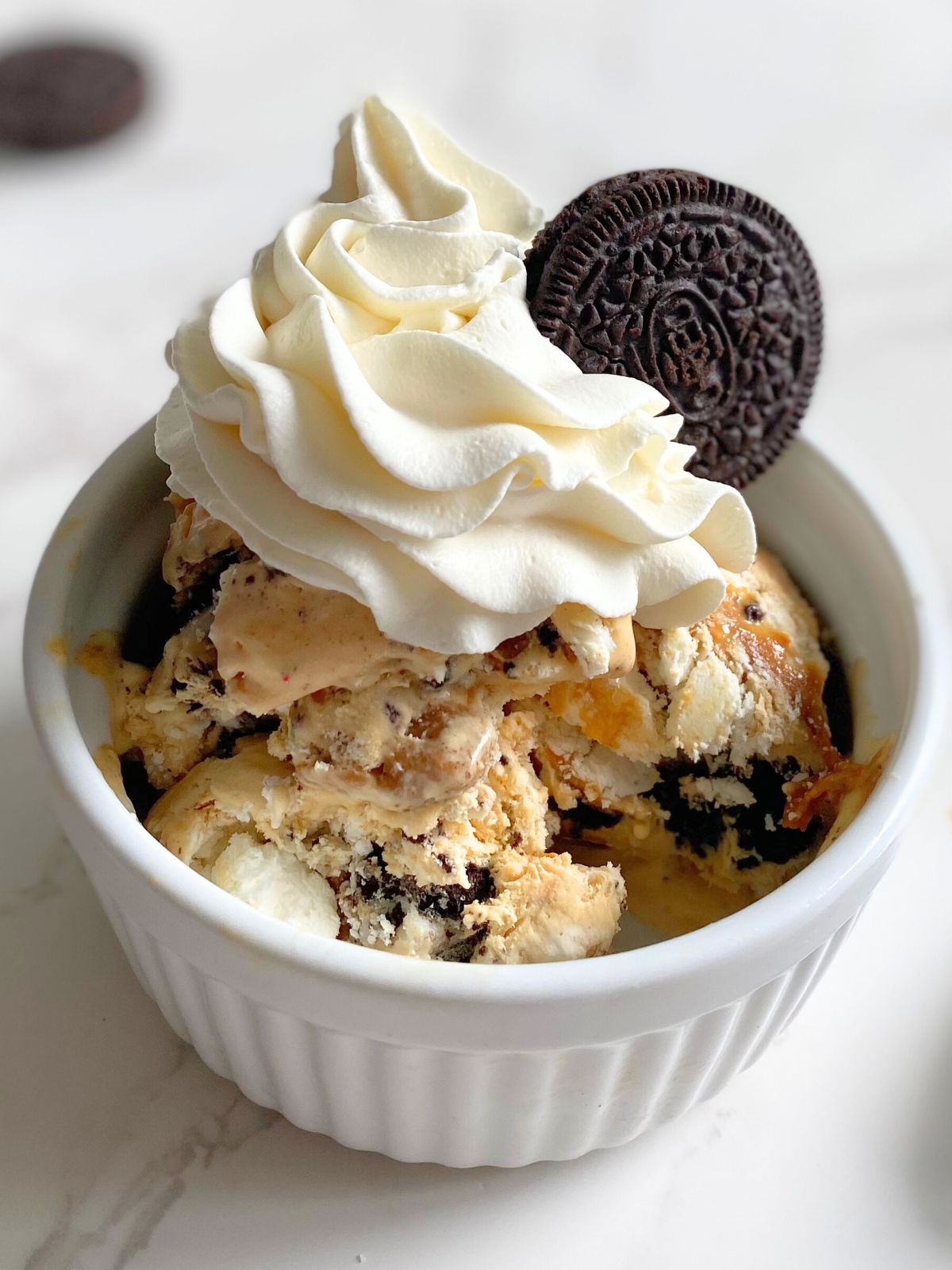 dulce de leche Oreo ice cream