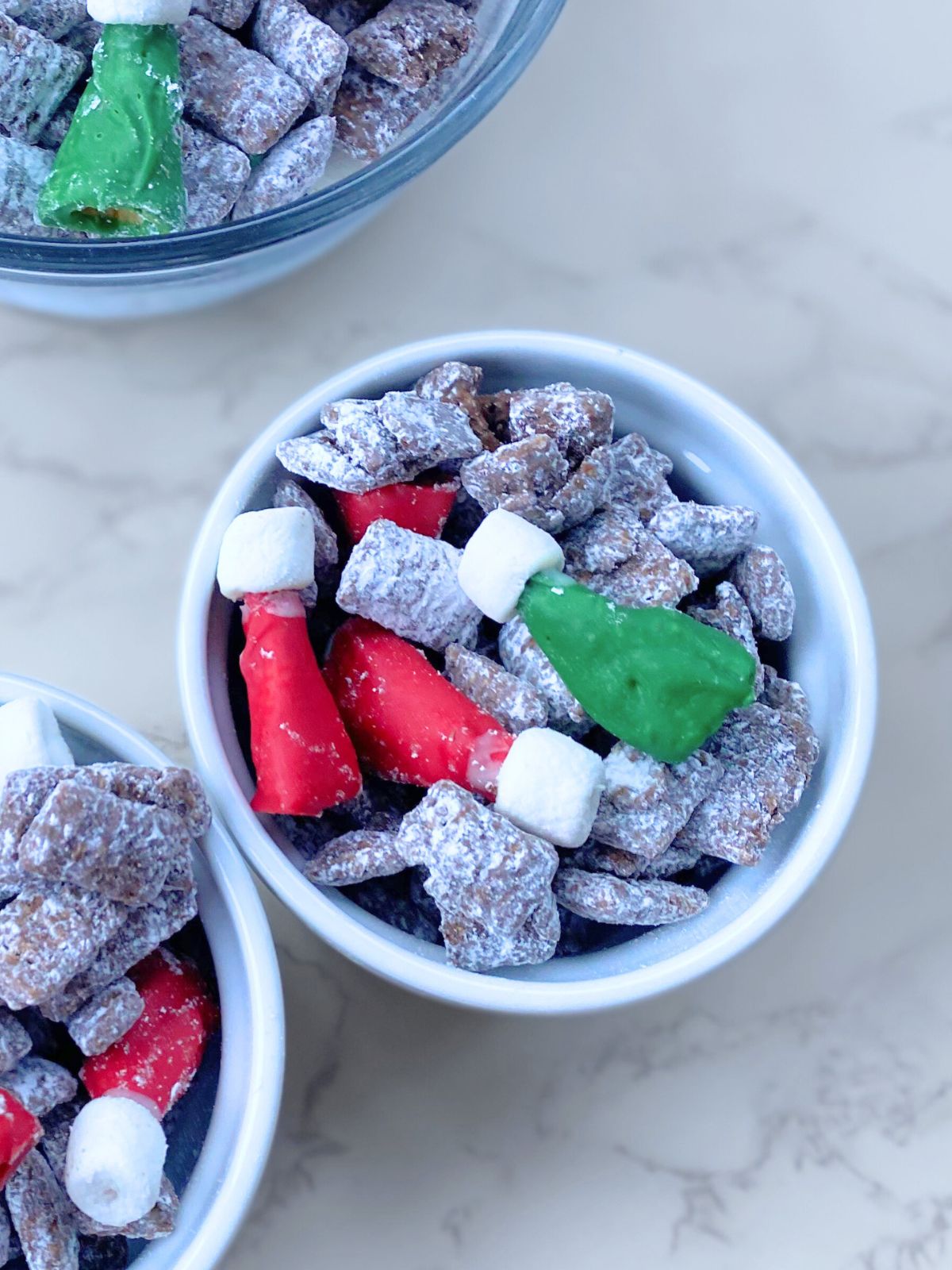 elf hat puppy chow