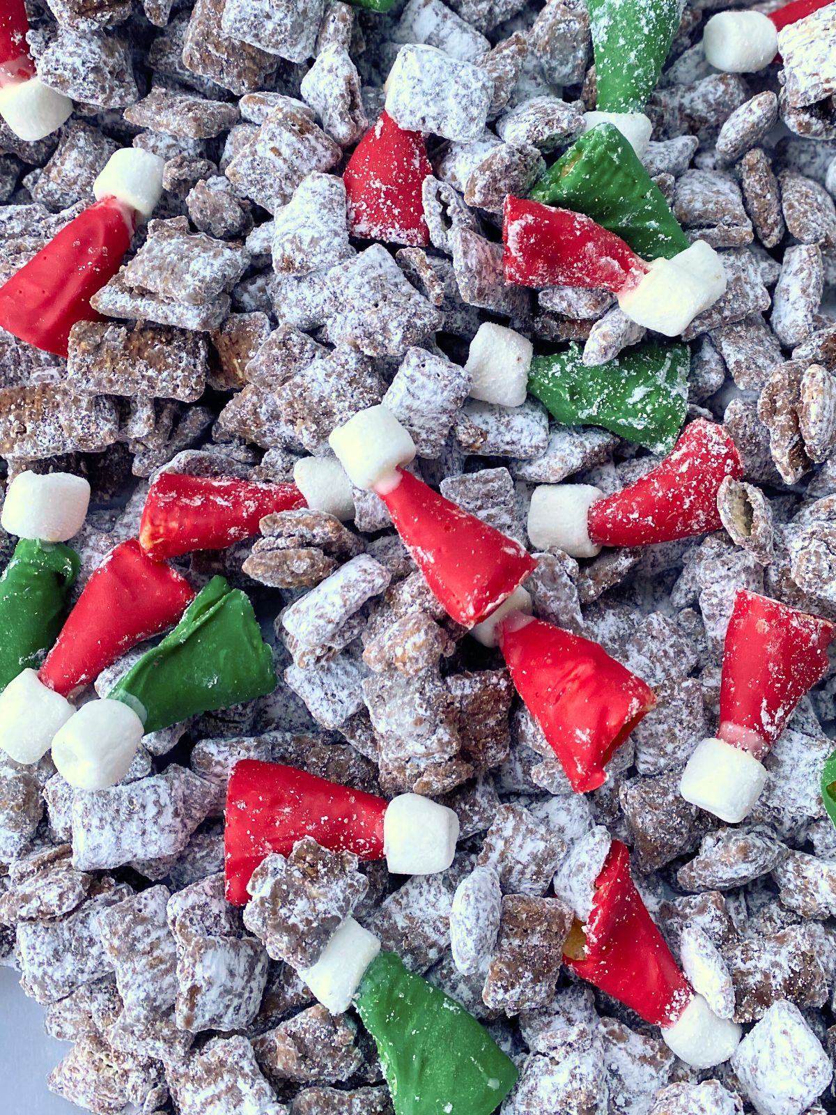 elf hat puppy chow