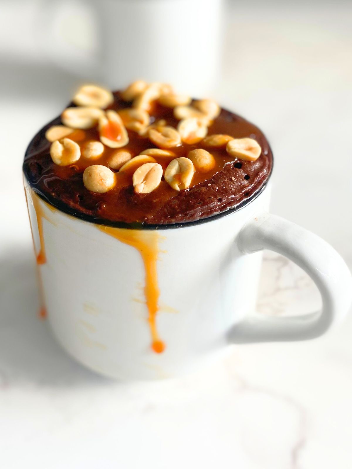 snickers protein mug cake