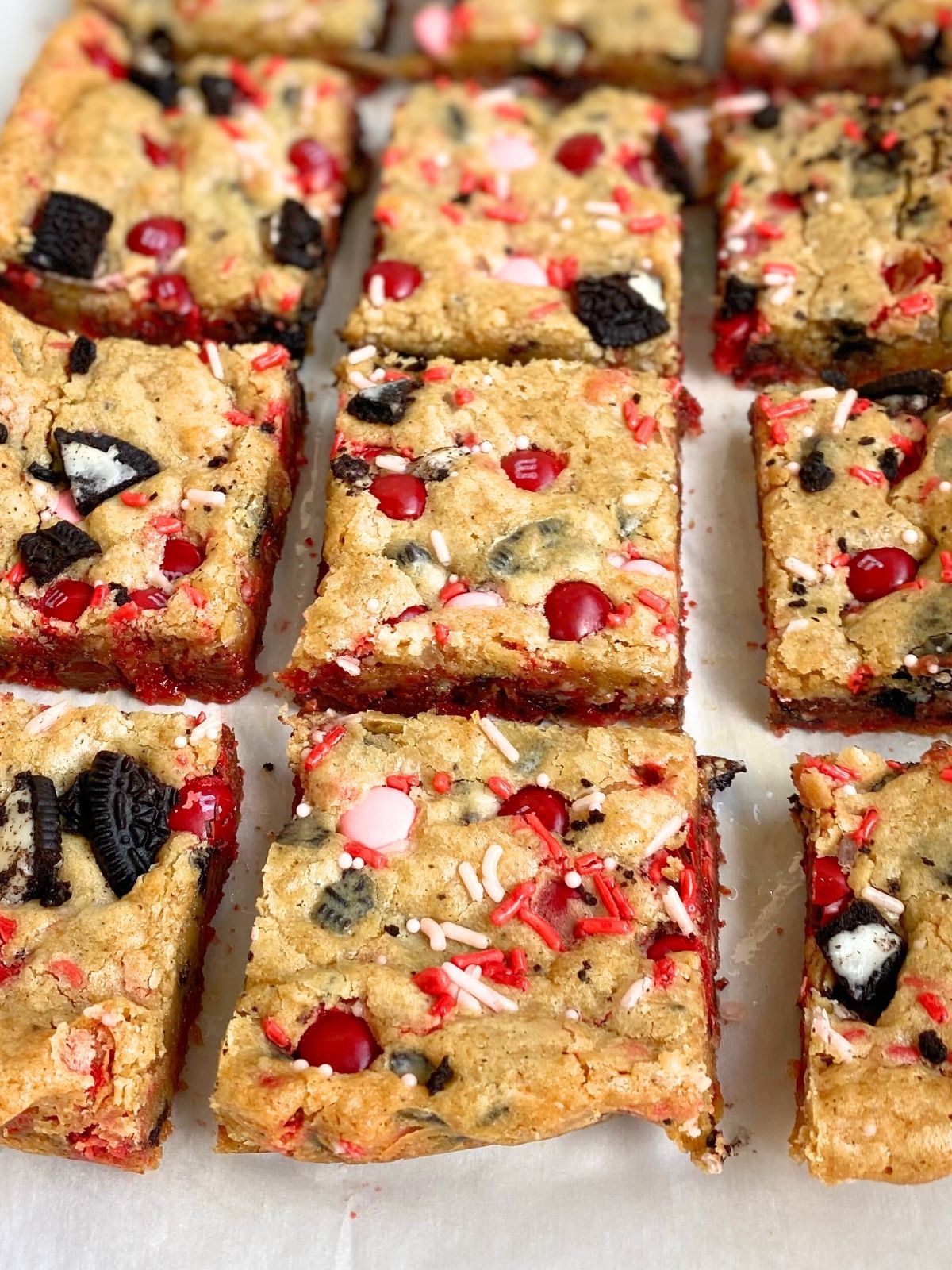 valentine's day blondies