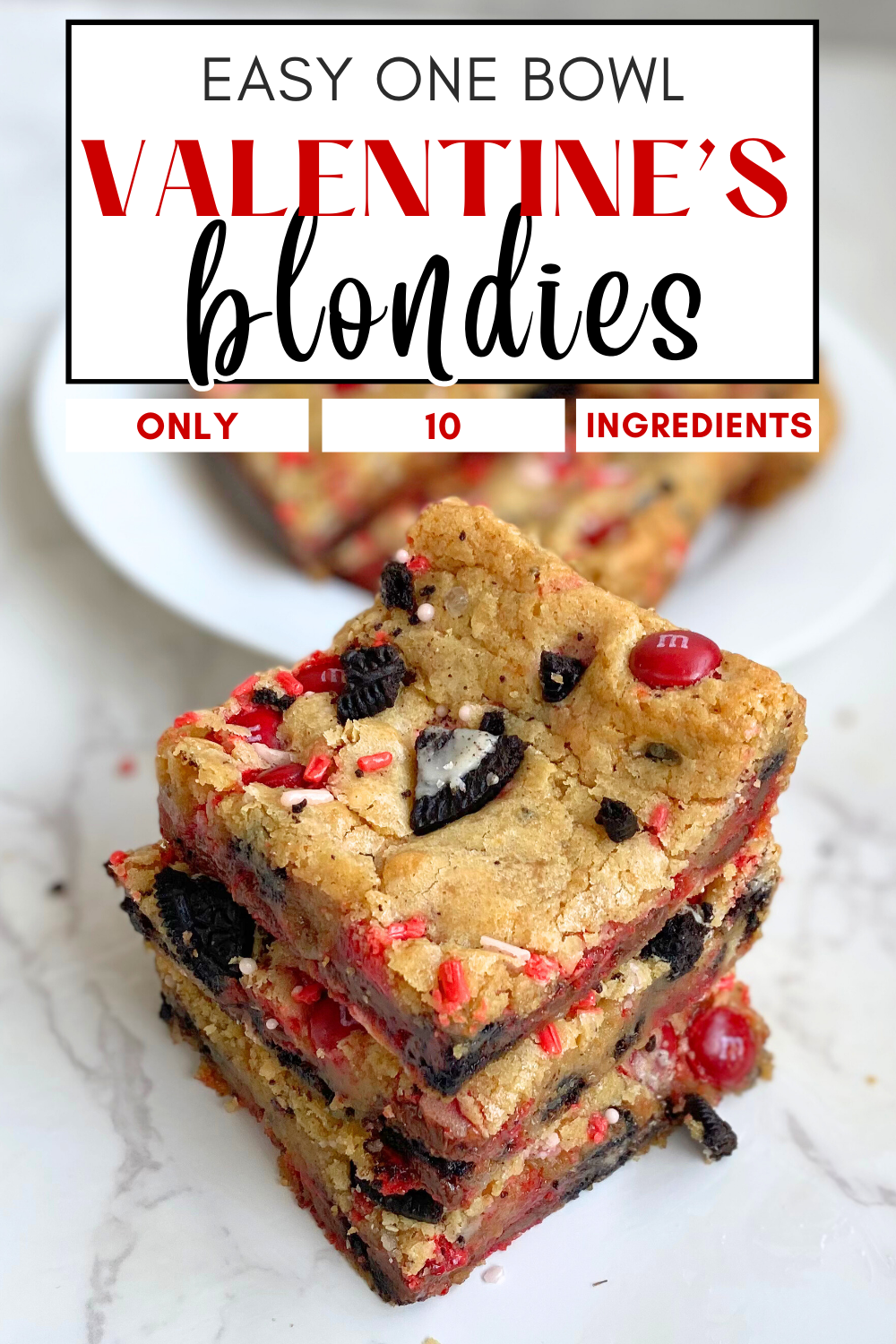 Valentine's day blondies pin