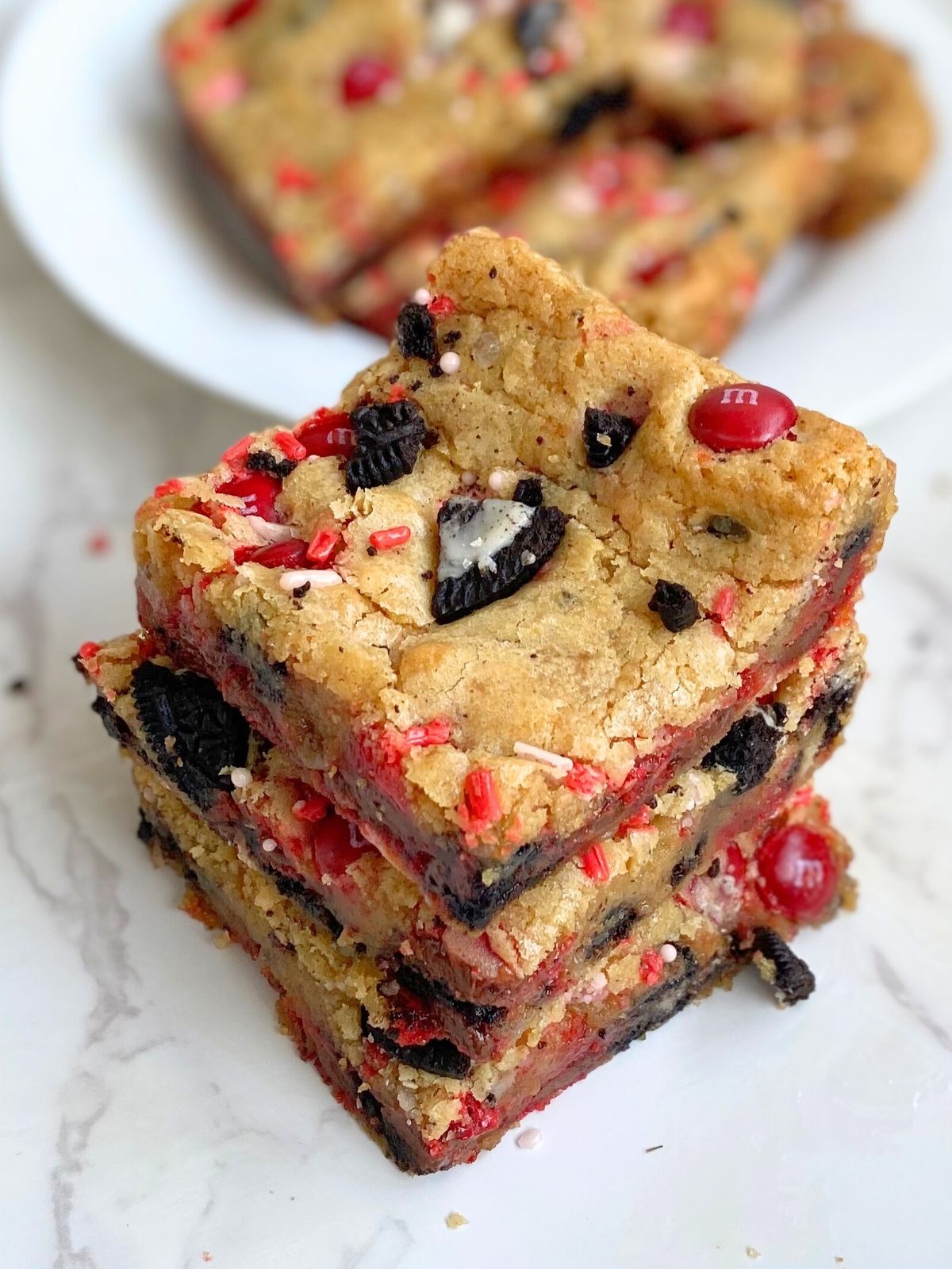 valentine's day blondies