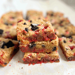 valentine's day blondies