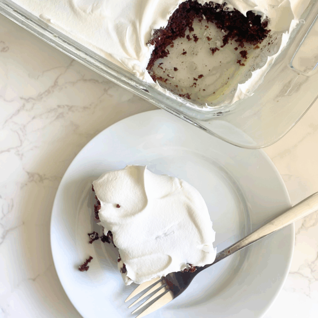 weight watchers chocolate poke cake