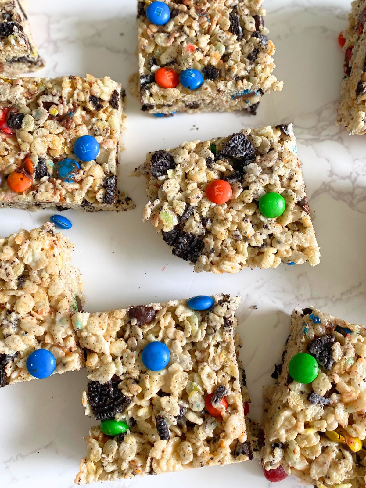 M&M oreo rice krispie treats