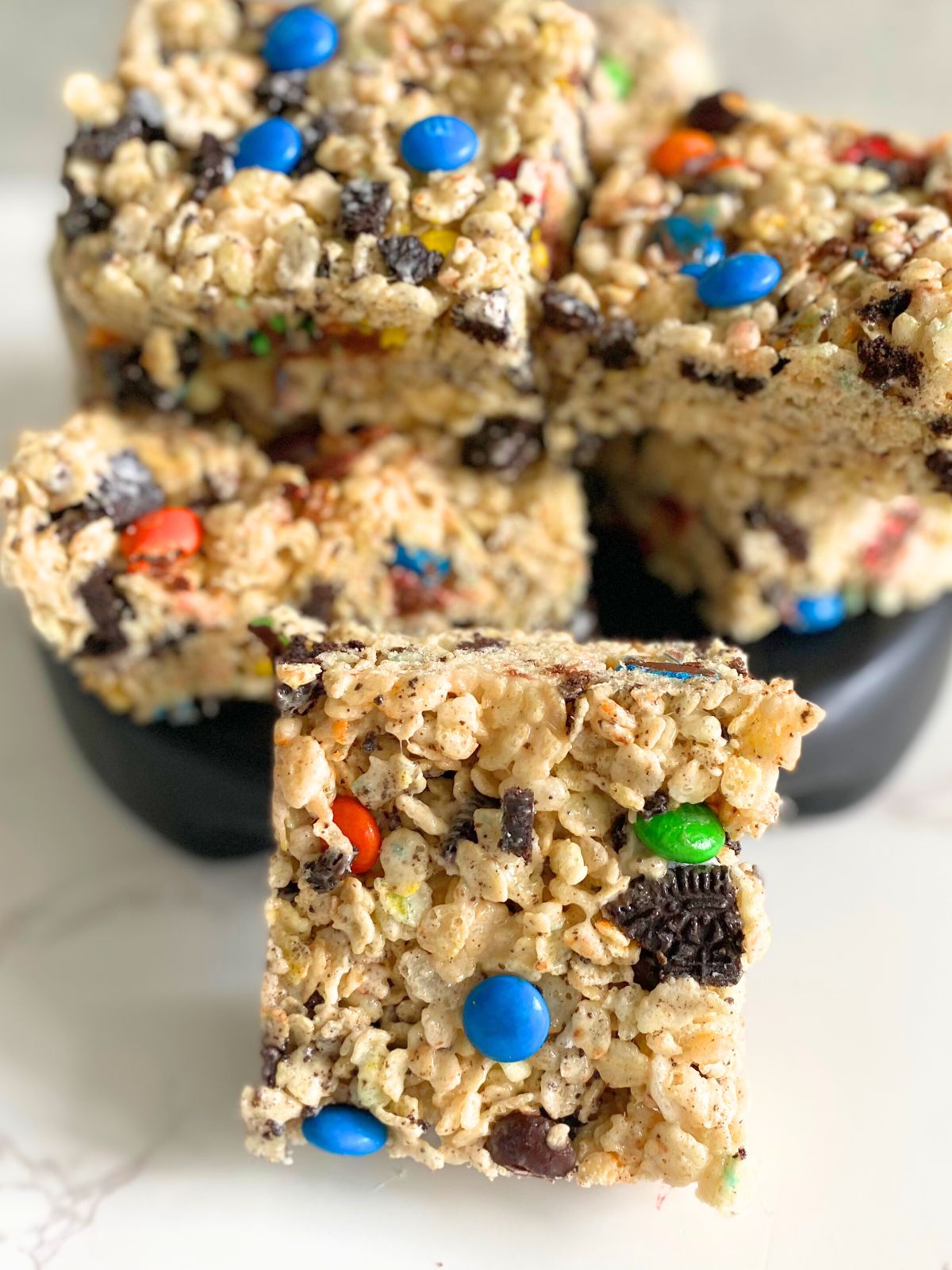 M&M oreo rice krispie treats