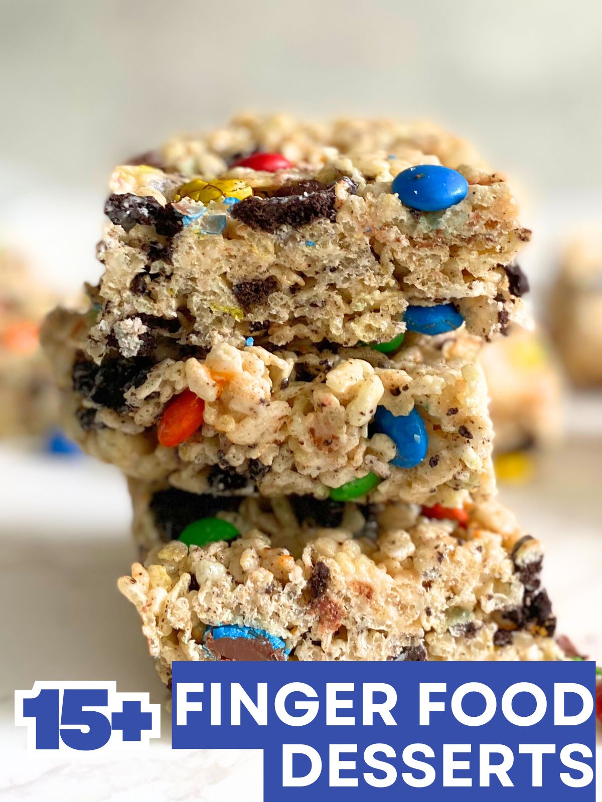 M&M oreo rice krispie treats