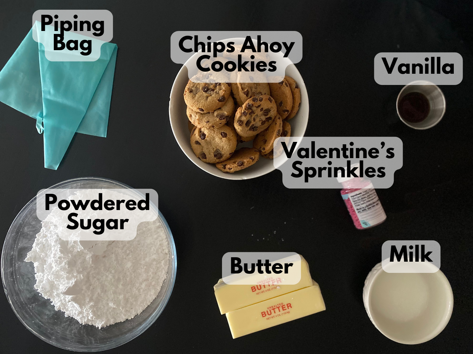 valentine's day sandwich cookies ingredients