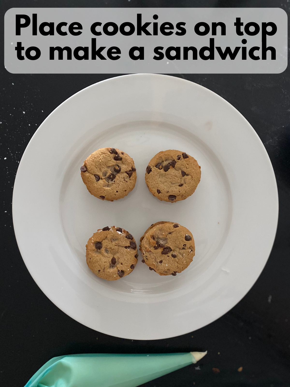 sandwich cookies with buttercream frosting in the middle