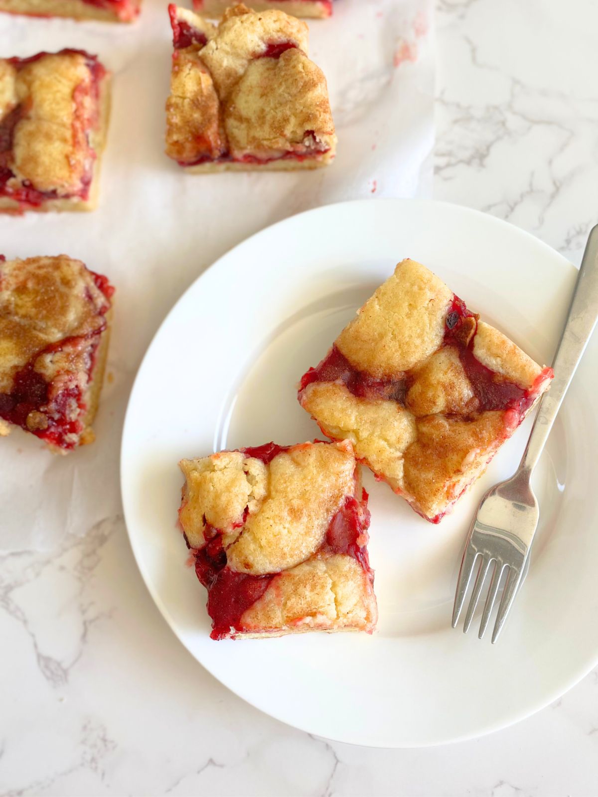 cherry pie sugar cookie bars