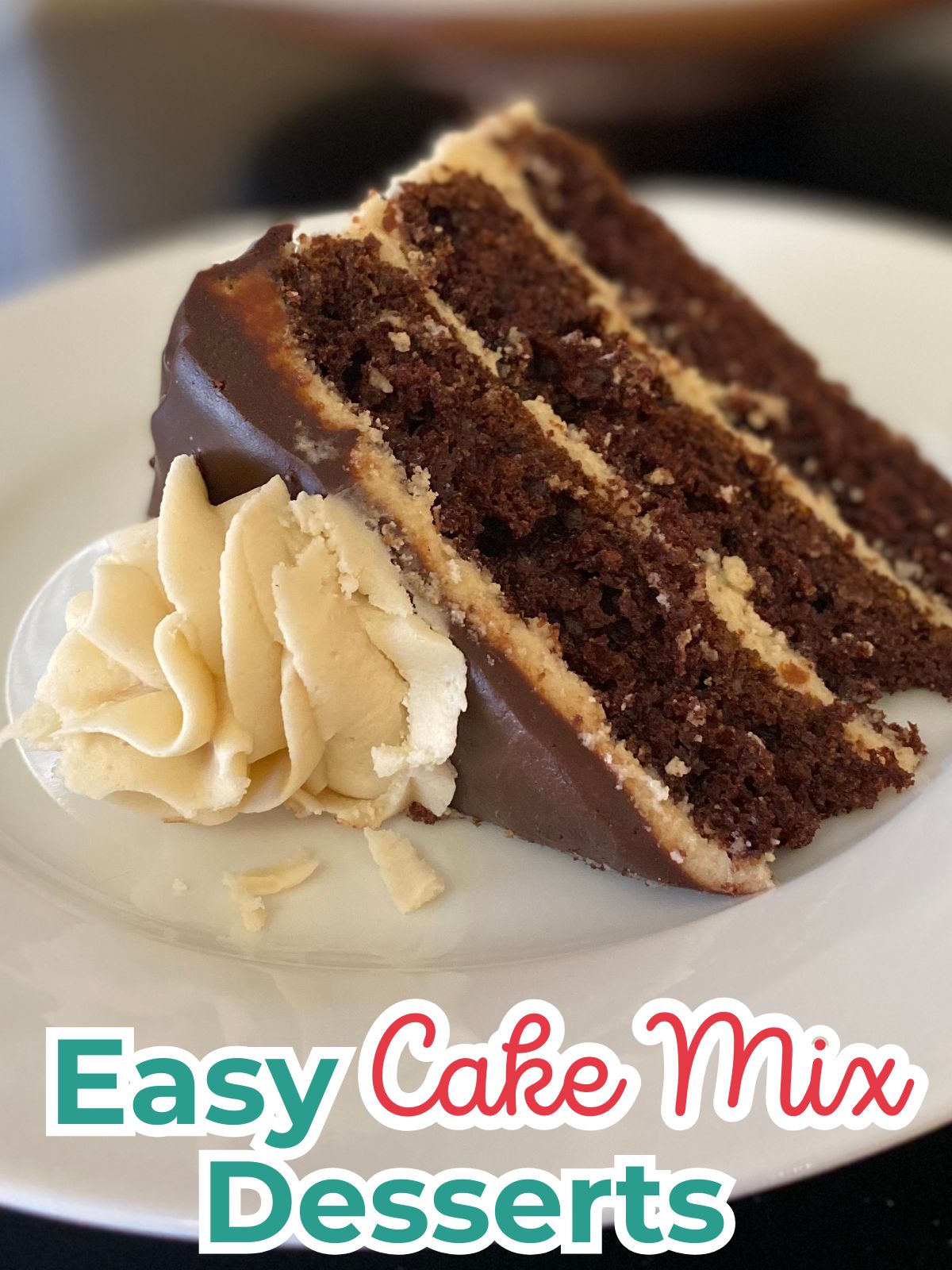 chocolate Bailey's layer cake