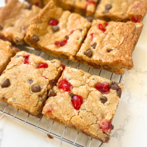 chocolate chip cherry bars