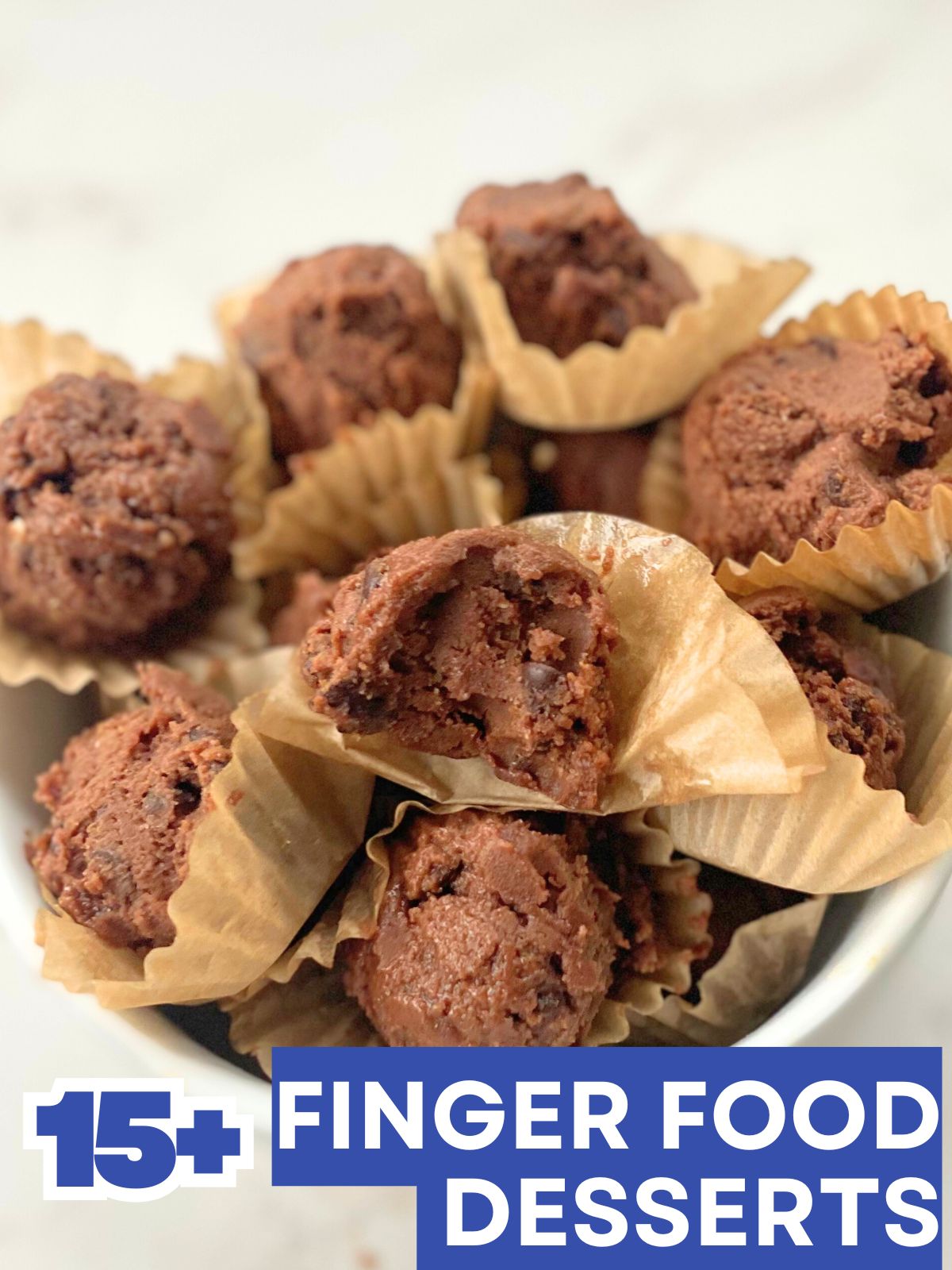 double chocolate edible cookie dough balls