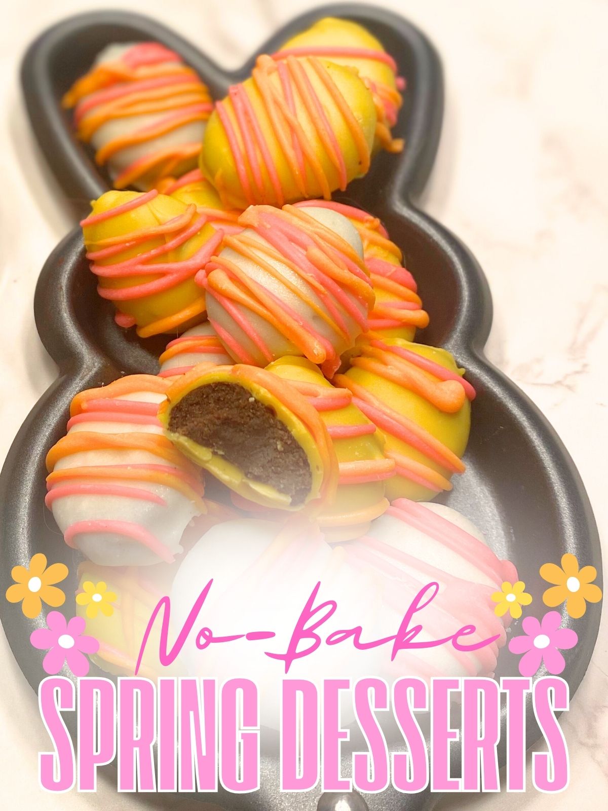 Easter egg oreo truffles