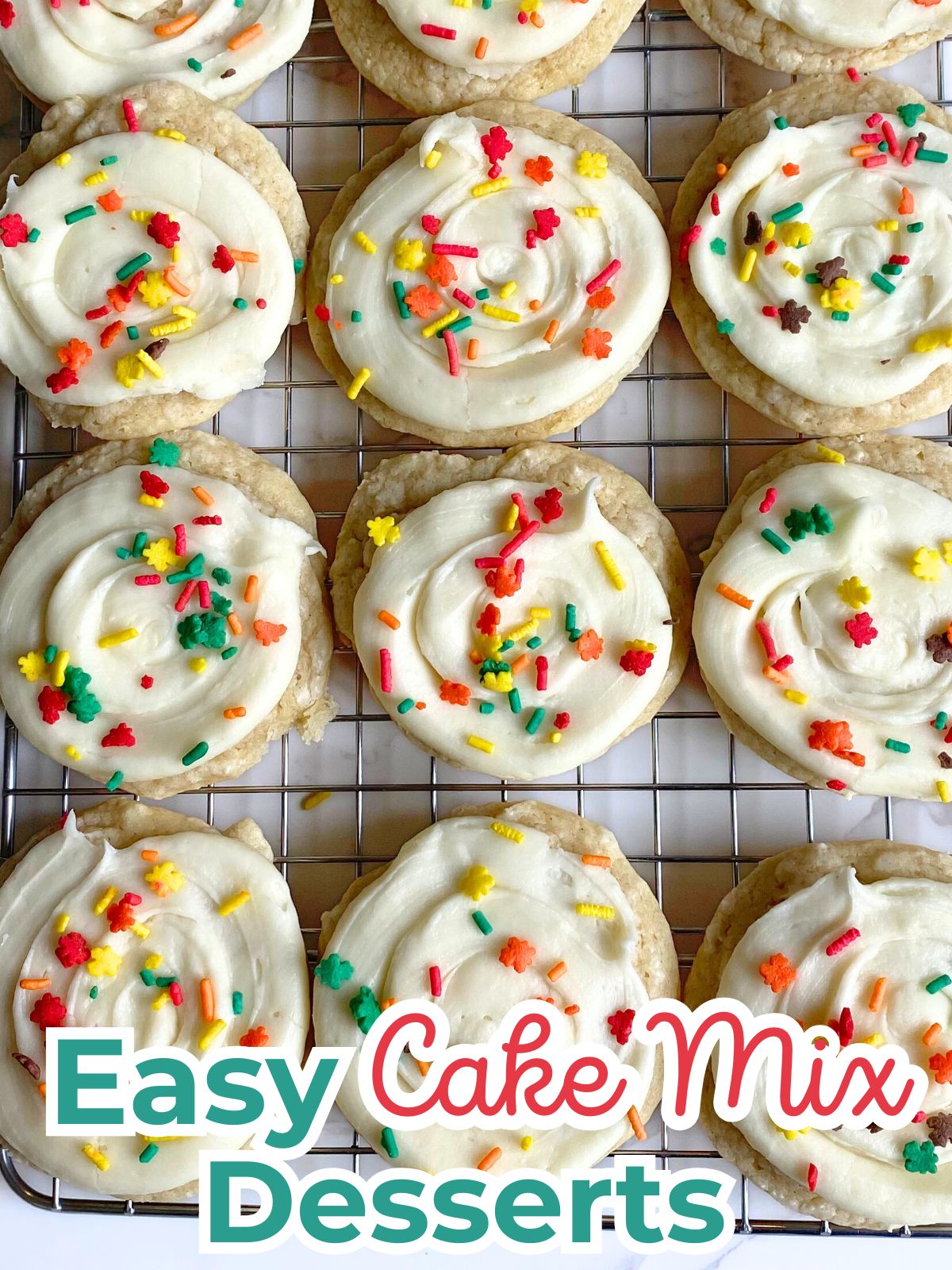 frosted cake mix cookies