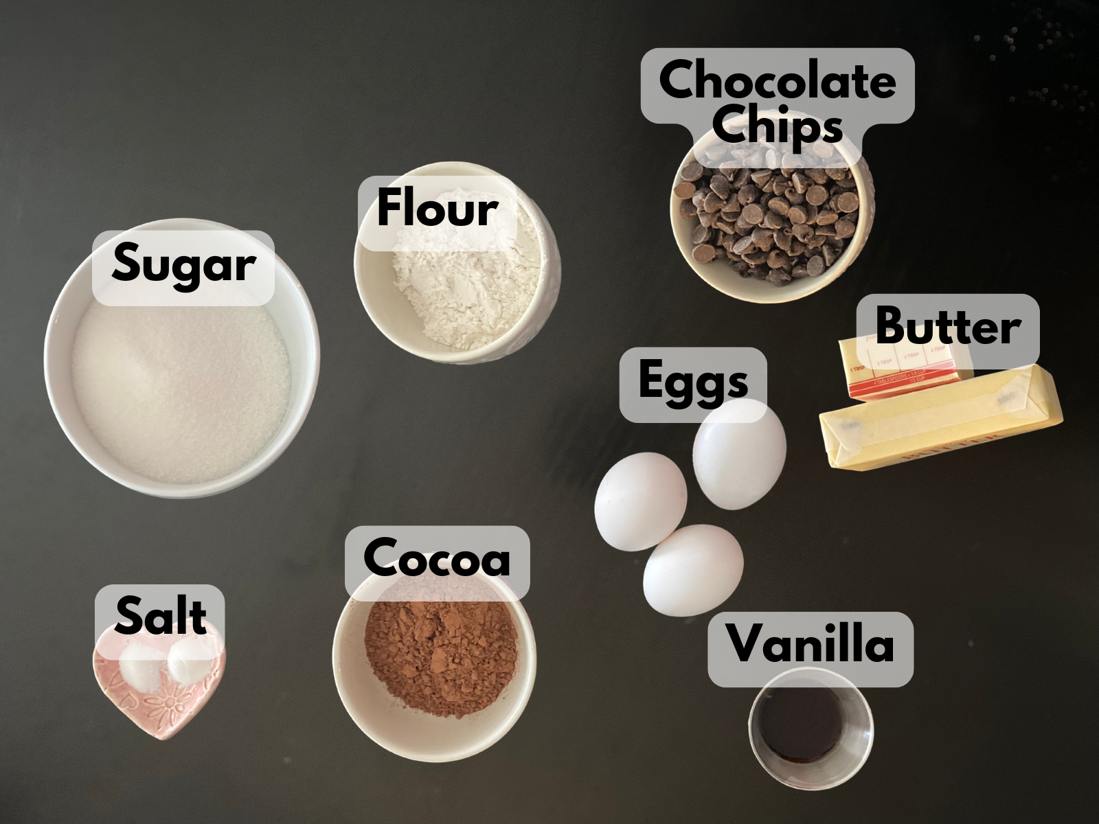 homemade brownies ingredients