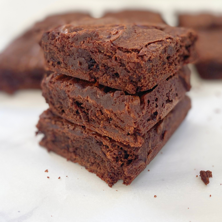 homemade fudgy brownies