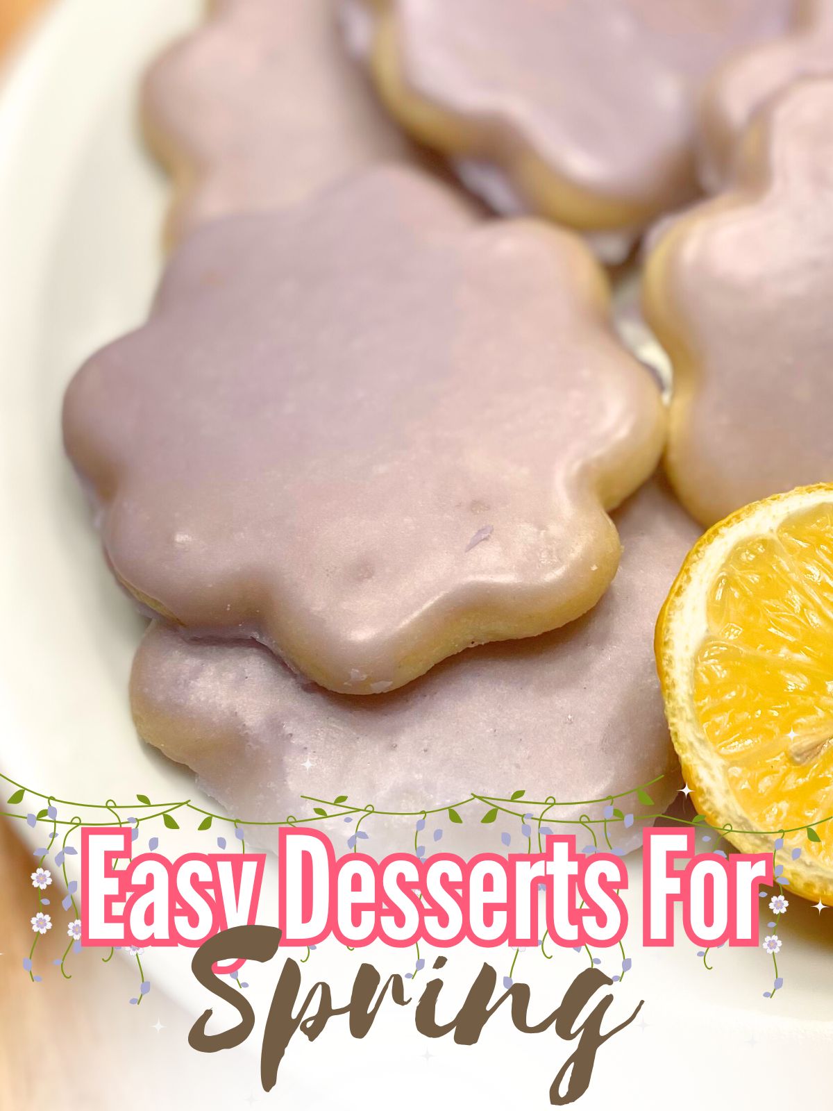 lemon lavender shortbread cookies