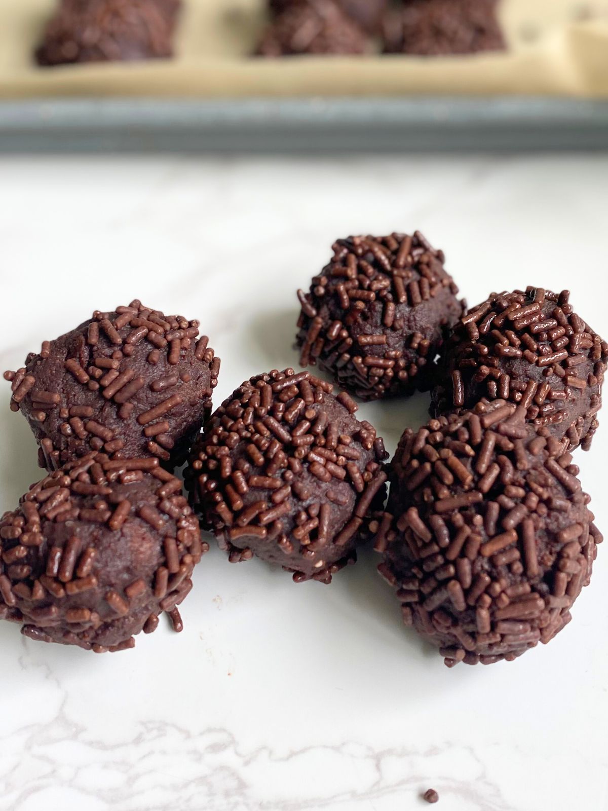 leftover brownie truffles