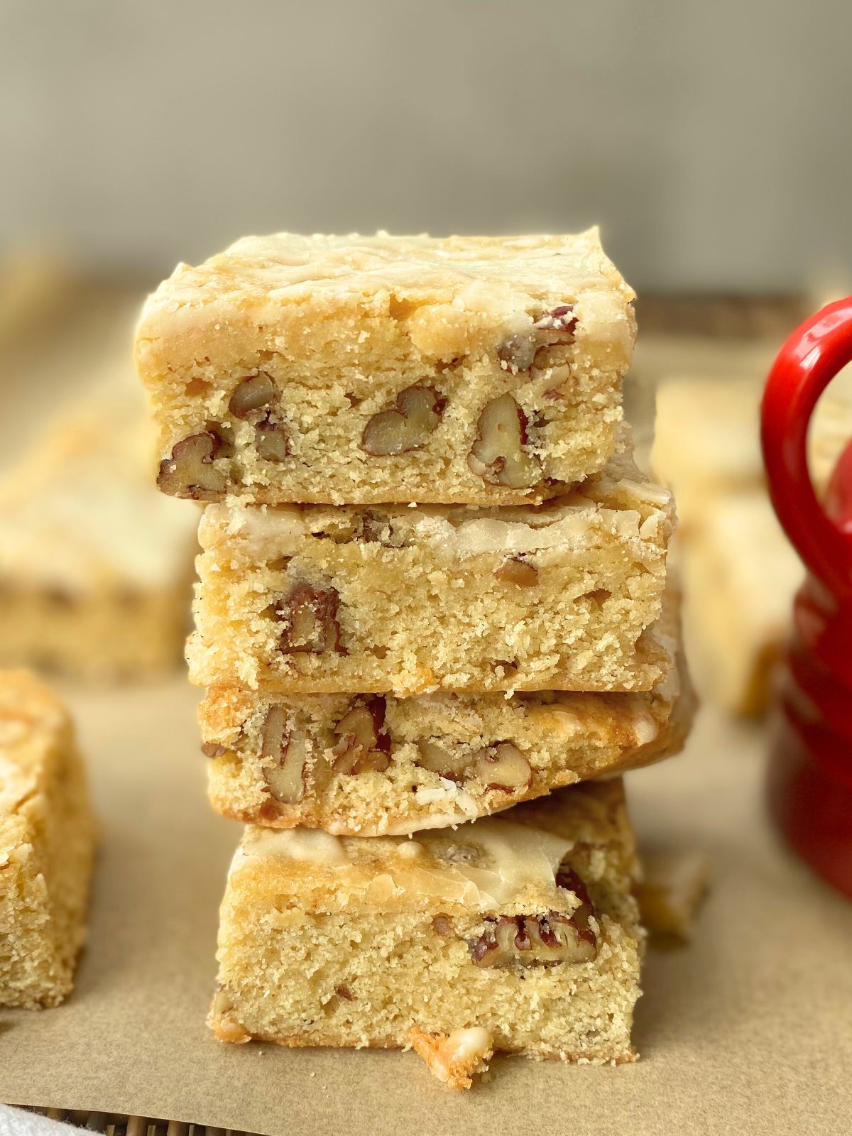 maple pecan blondies