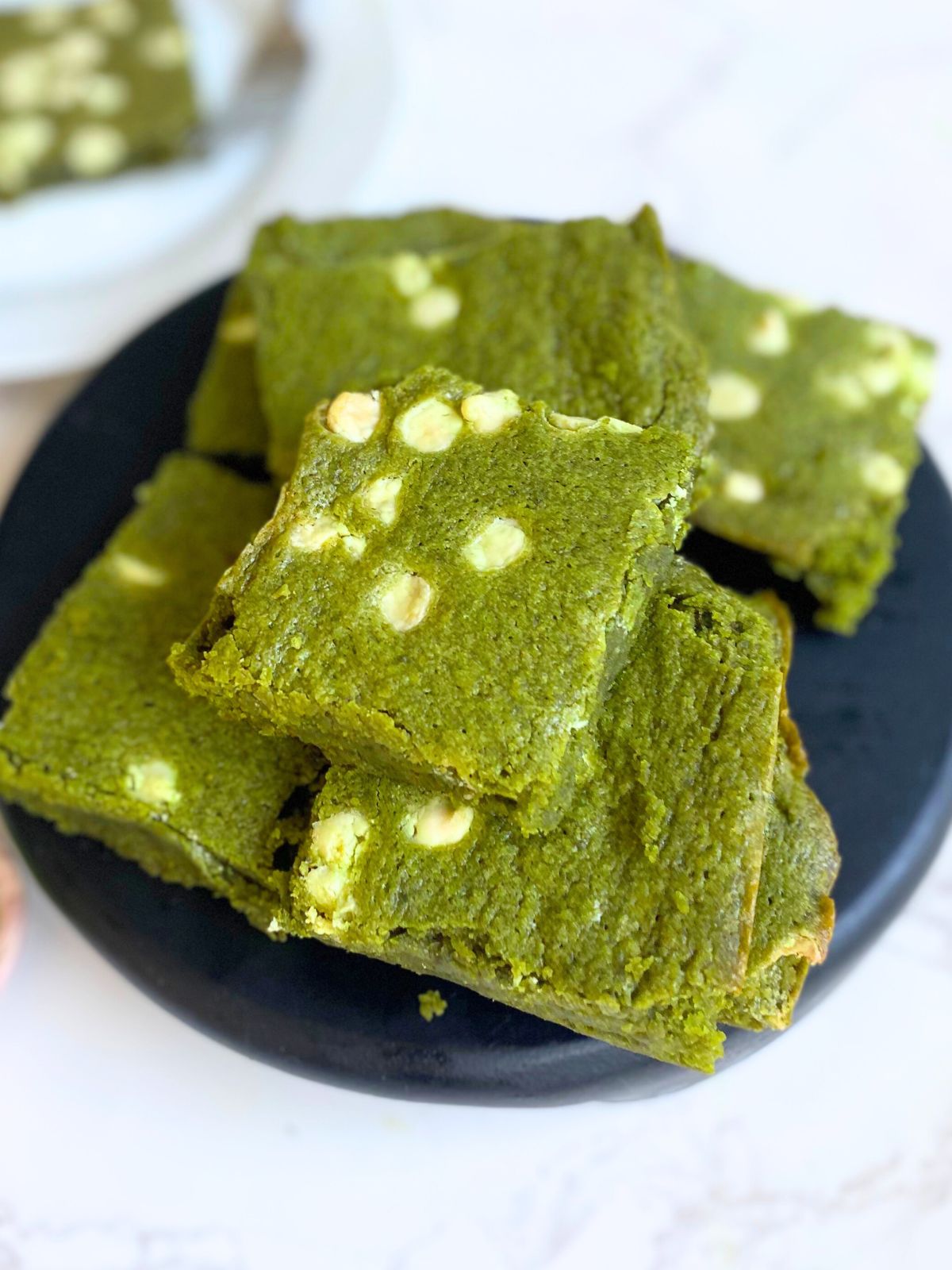matcha blondies