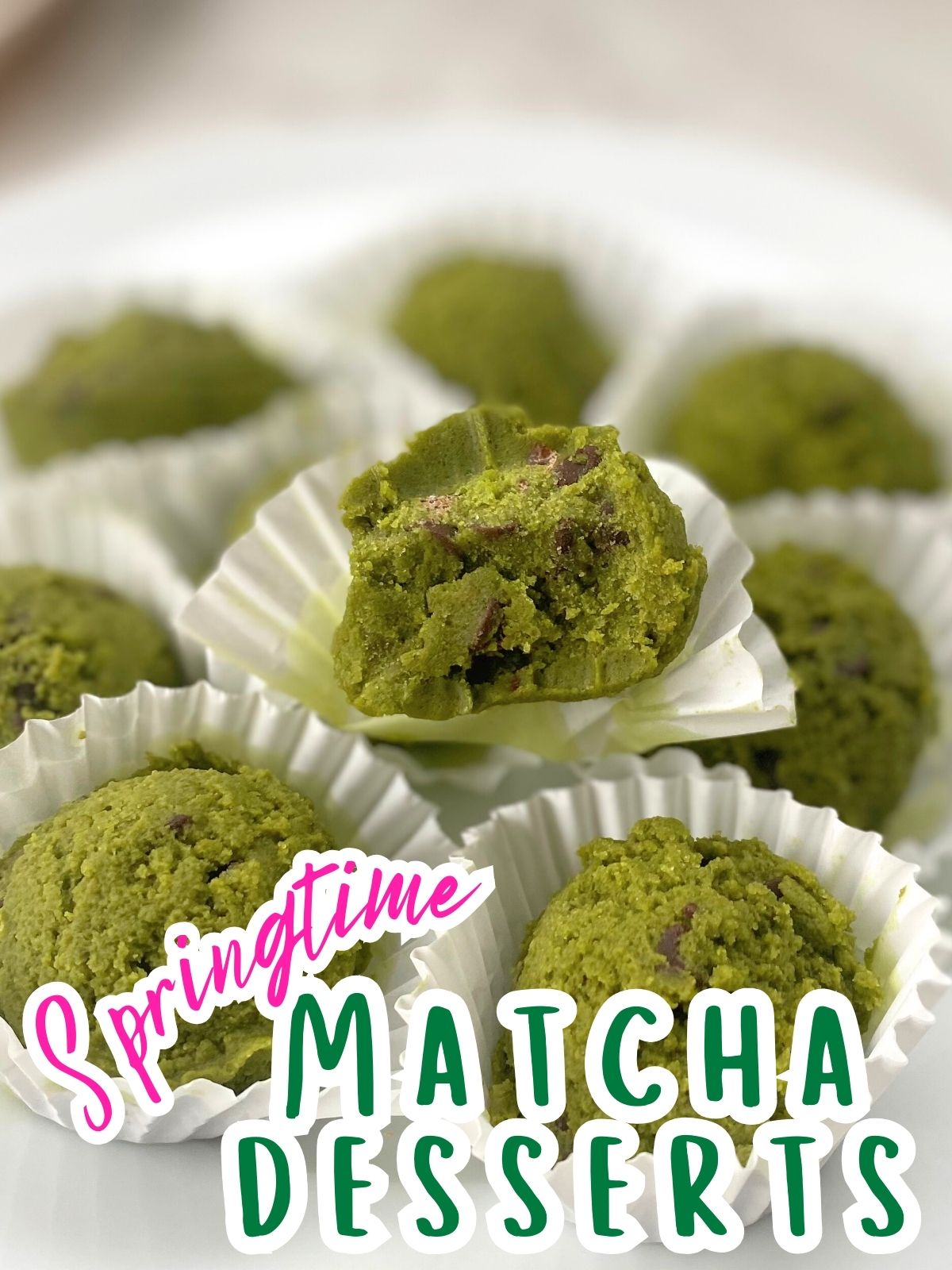 matcha edible cookie dough