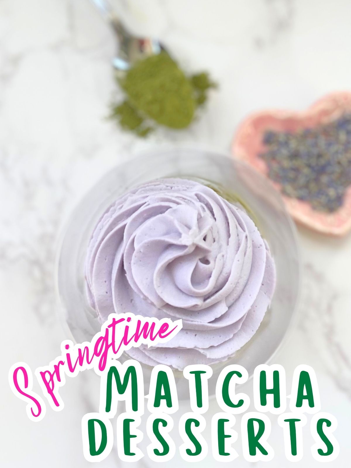 matcha lavender chia pudding