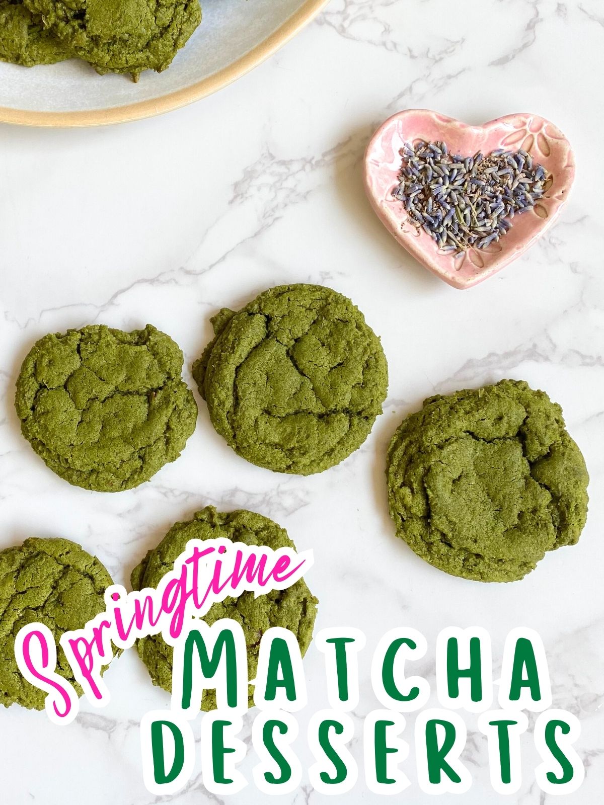 matcha lavender cookies