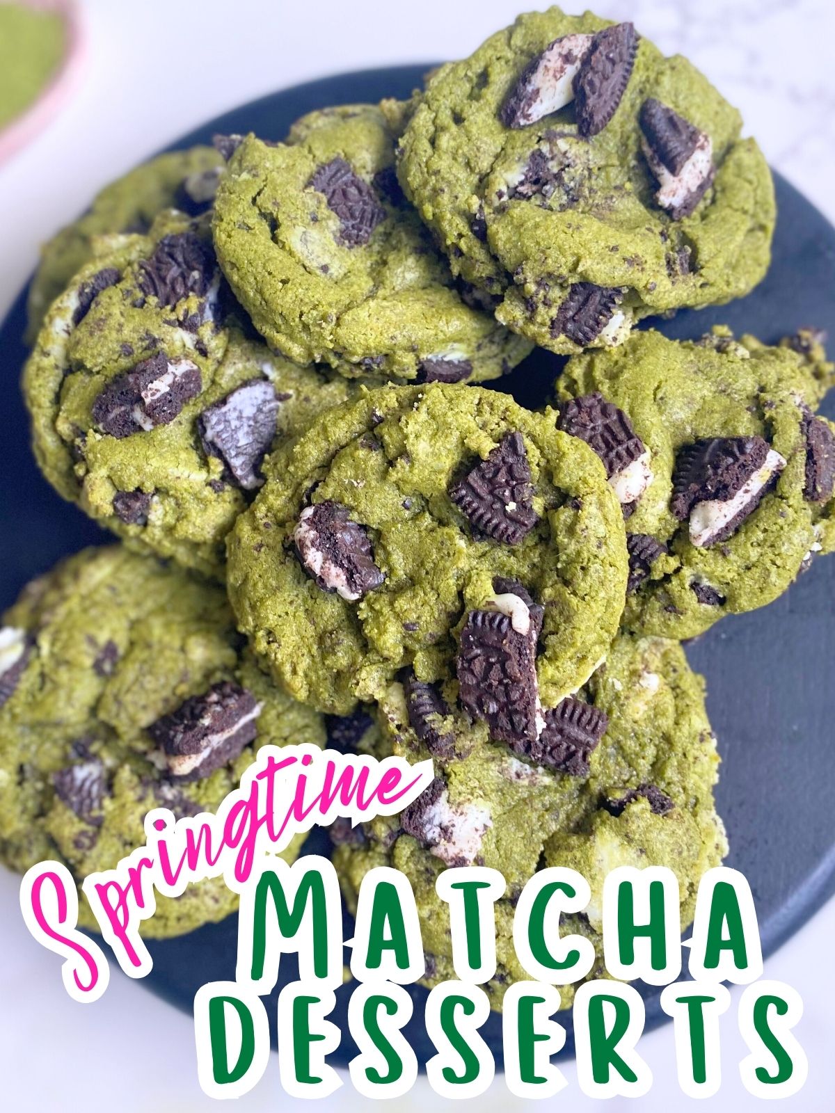 matcha oreo cookies
