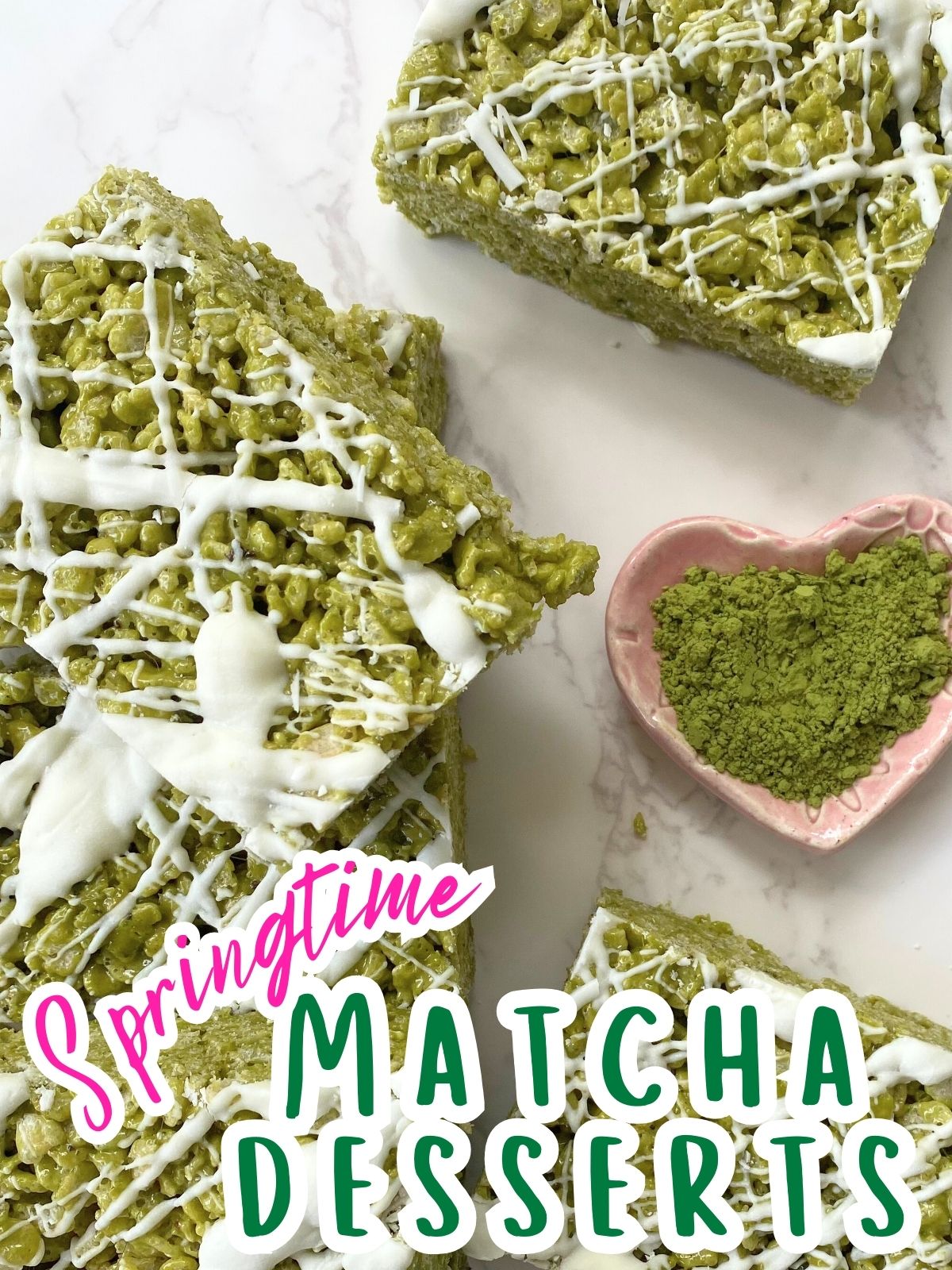 matcha rice krispie treats