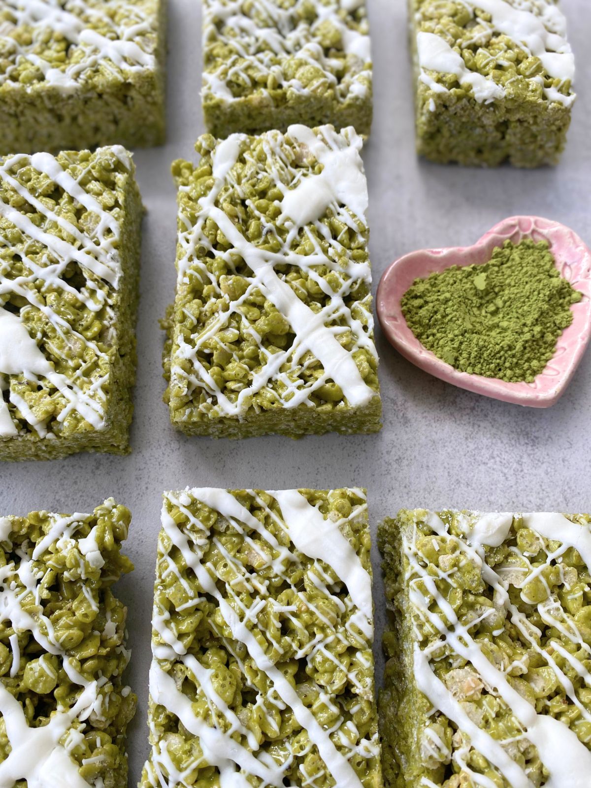 matcha rice krispie treats