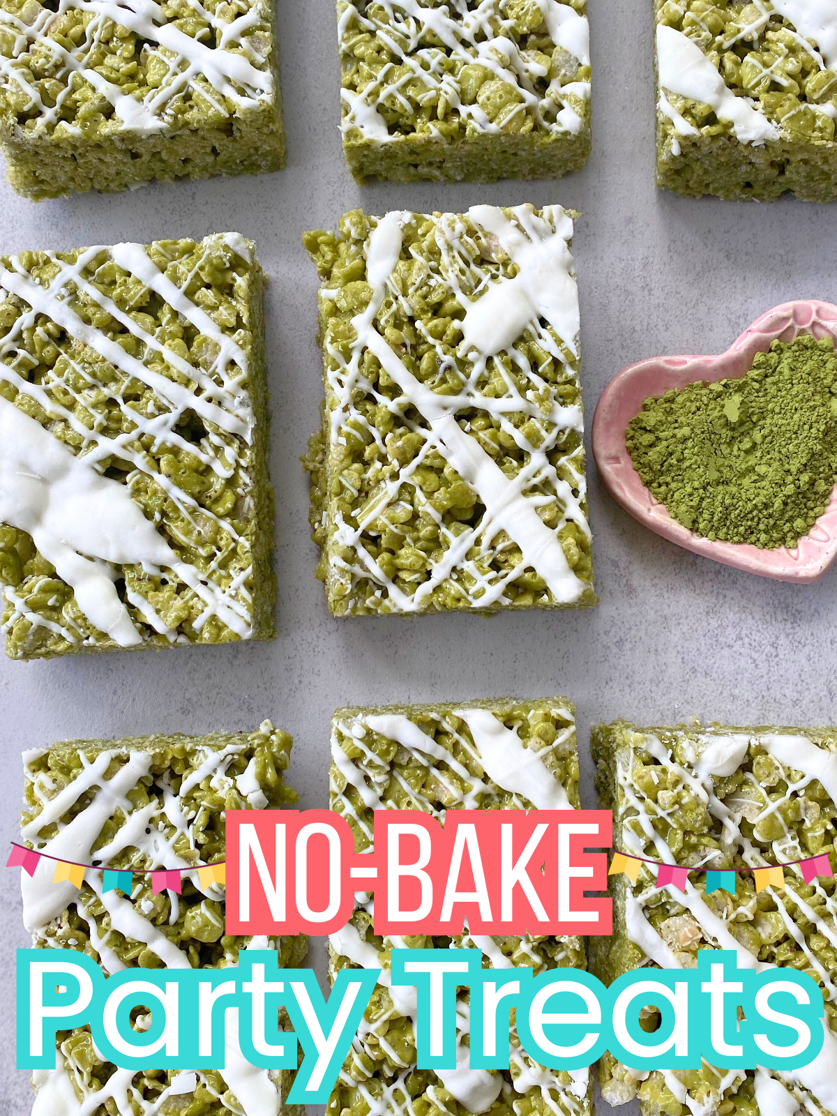 matcha rice krispie treats