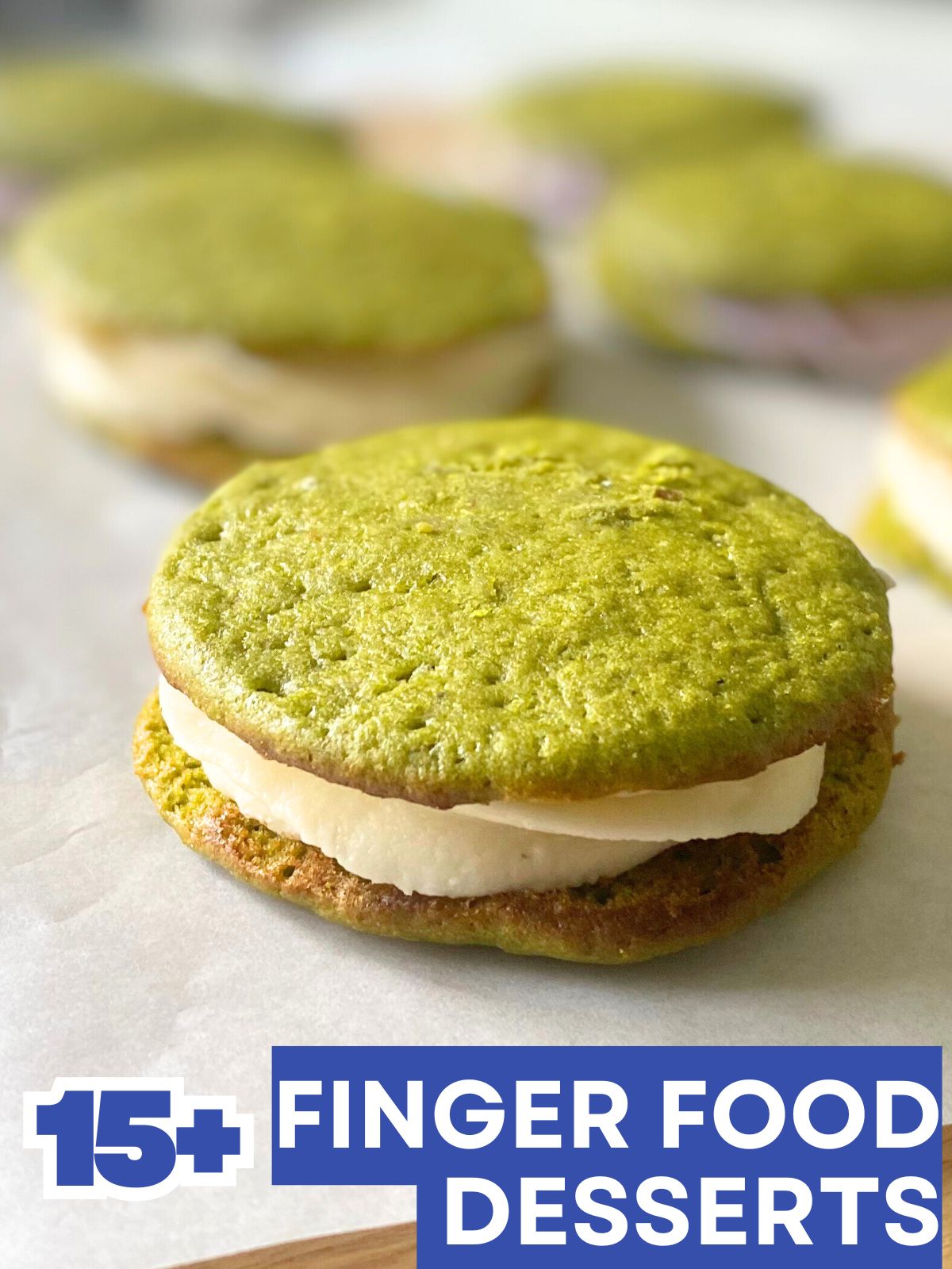 matcha whoopie pies