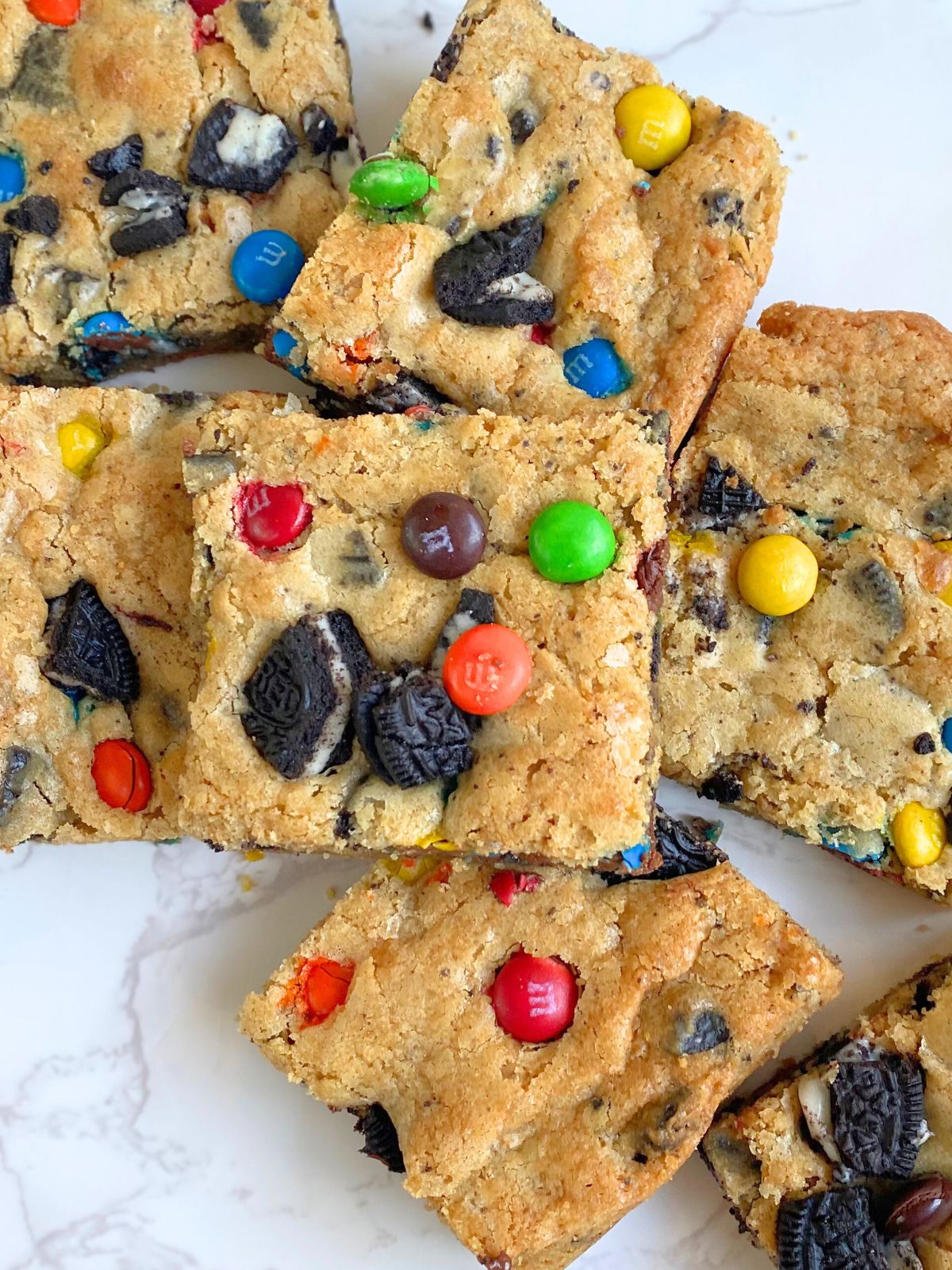 oreo M&M blondies